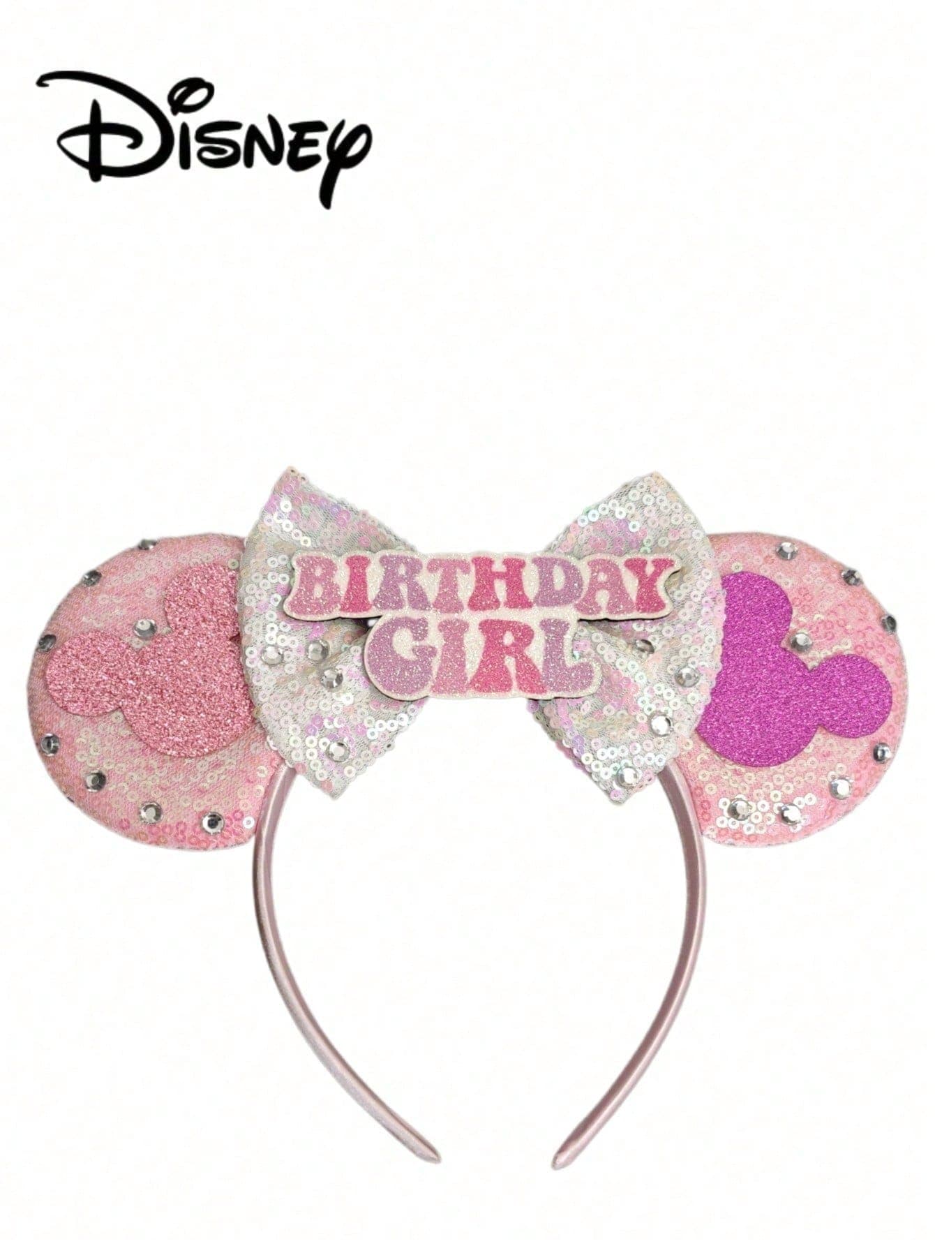 Disney 1pc Set With Headband, Cartoon Mickey Mouse Ear Headband, Unique Design Hair Accessory, Suitable For Holiday Parties, Women's Hair Accessory Headband