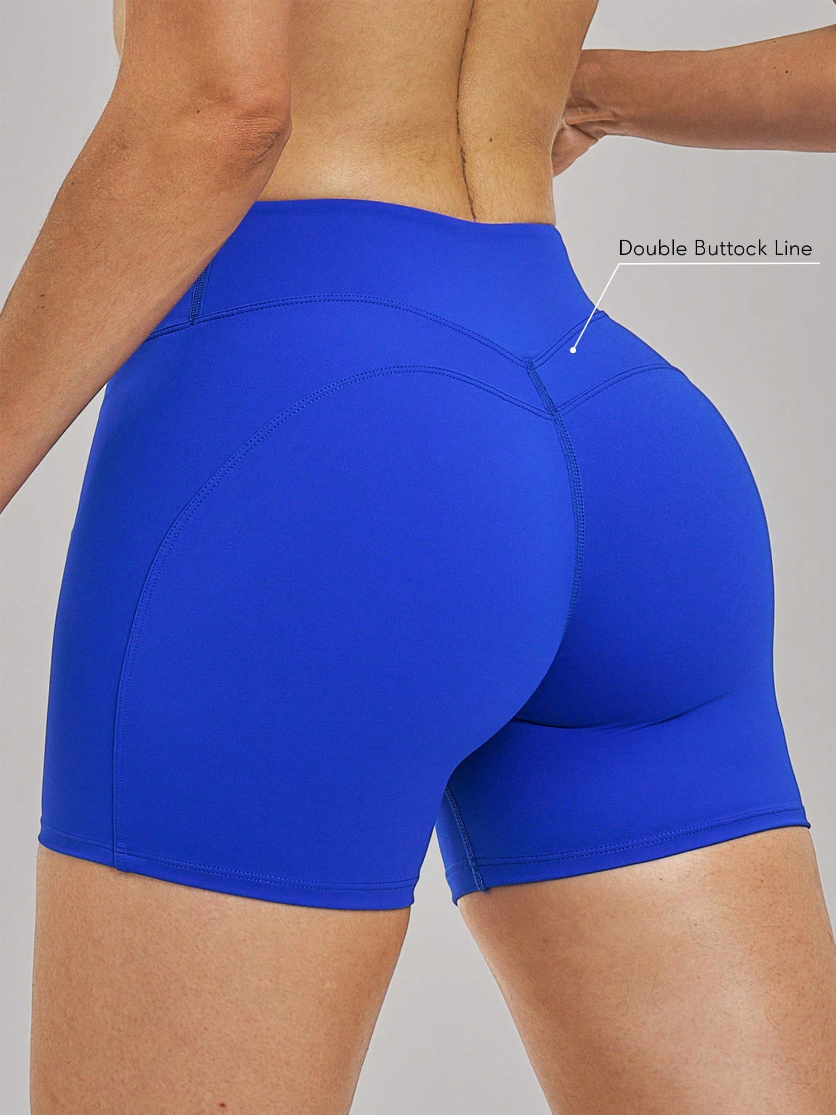 Sodalemon Women's Solid Color Seamless Front Training Fitness Shorts, Butt-Lifting Elastic Waistband, Workout Casual Shorts