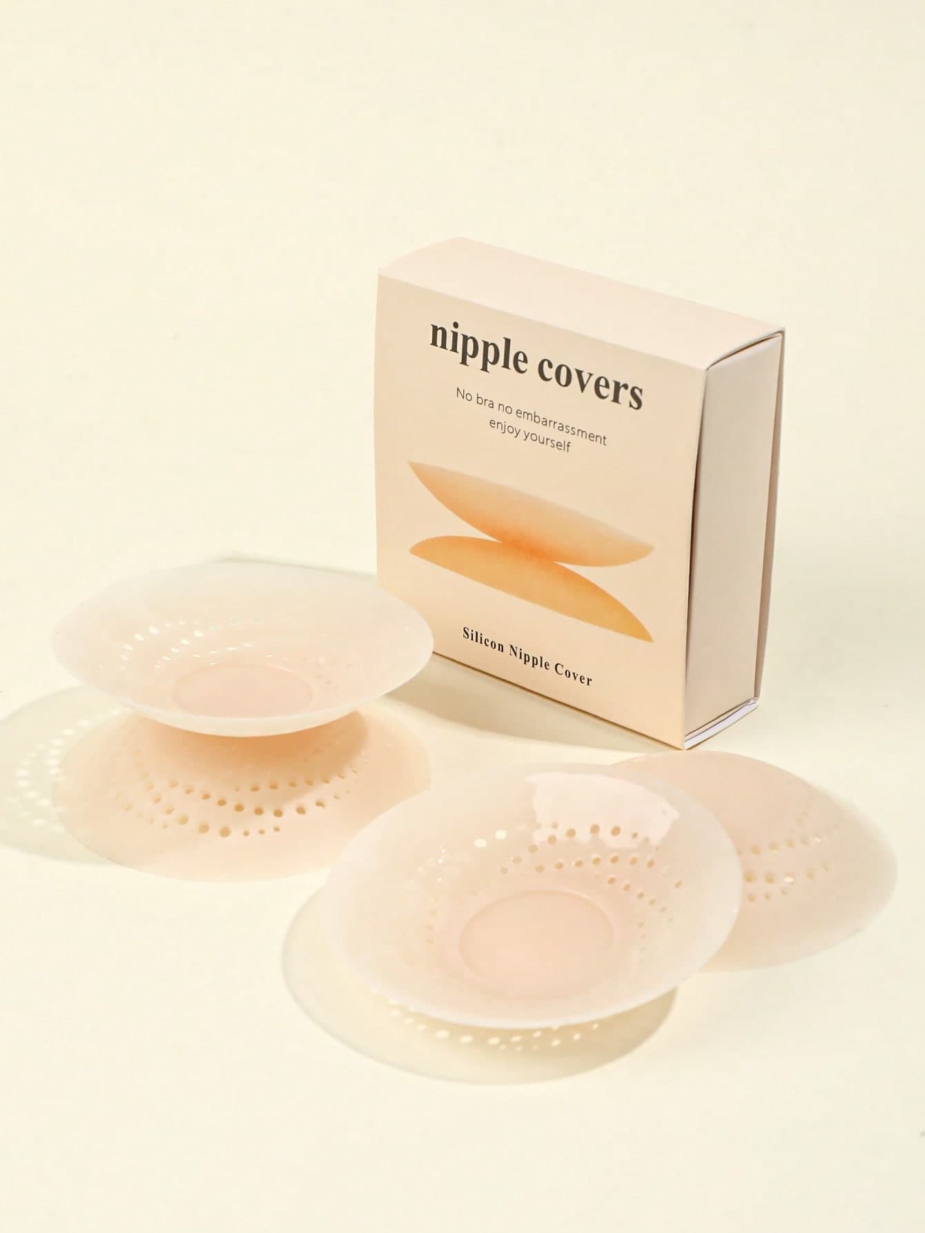 2/4pcs Ultra-Thin Reusable Nipple Covers With Gift Box, Portable Invisible Adhesive Breast Pads, Anti-Nipple Protrusion Covers, Lingerie Accessories, Suitable For Weddings