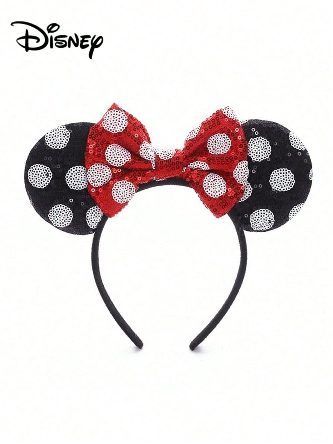 Disney 1pc Set Includes Headband, Cartoon Mickey Mouse Ear Headband, Unique Design Hair Accessory, Suitable For Holiday Parties, Women's Hair Accessories