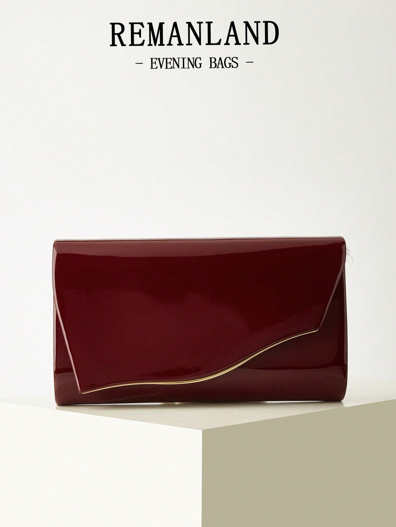 REMANLAND Luxury PU Solid Color New Women's Clutch Bag, Charming Fashion Flap Party Evening Bag, Perfect Wallet Design, Built-In Hidden Card Slot Compartment, Detachable Metal Chain Shoulder Strap, Suitable For Parties, Evenings, Gatherings, Weddings And Other Occasions.