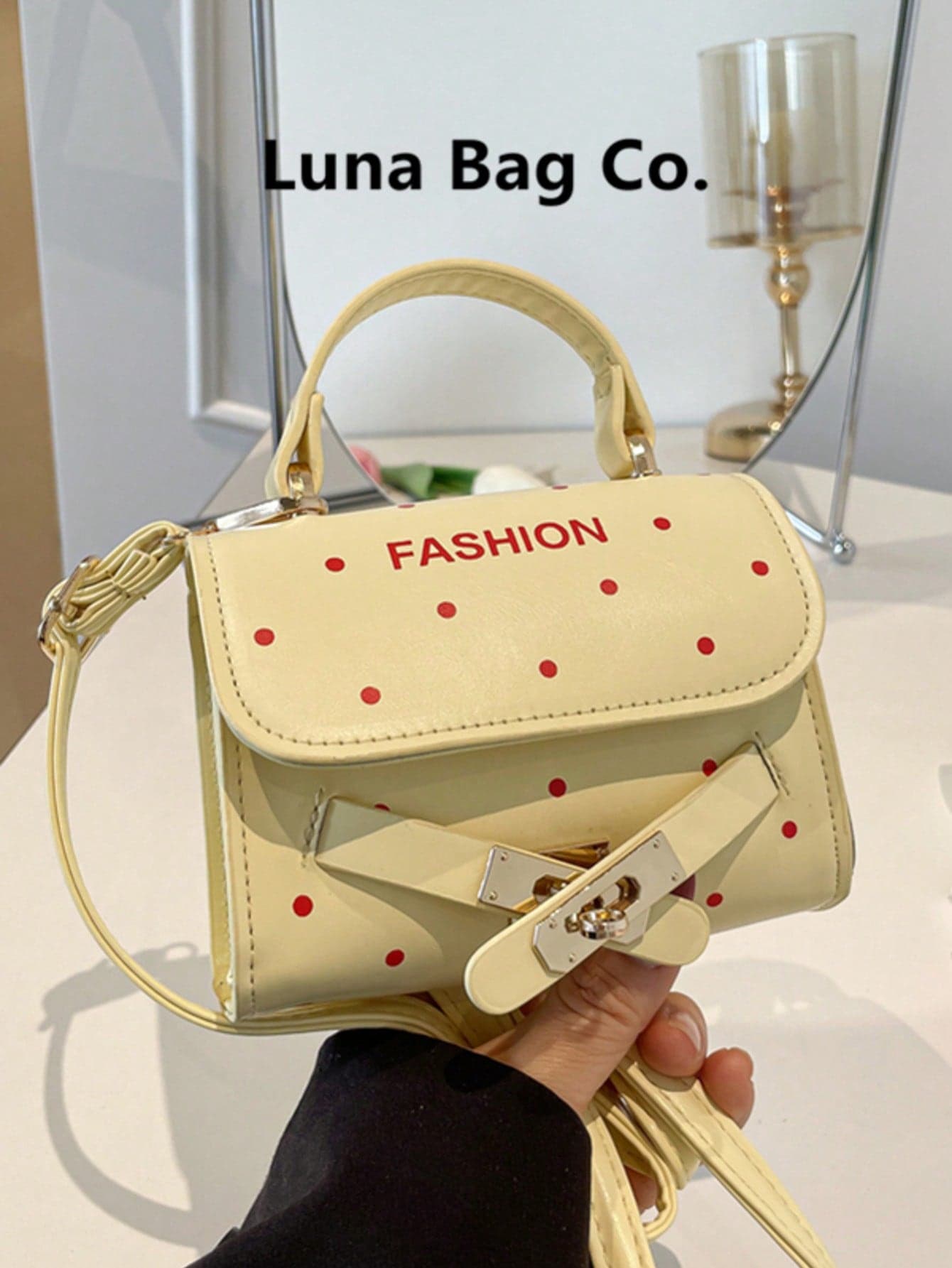 Exquisite Niche Polka Dot Bag For Women 2026 Summer New Versatile Crossbody Bag Mini Handbag Small Square Bag