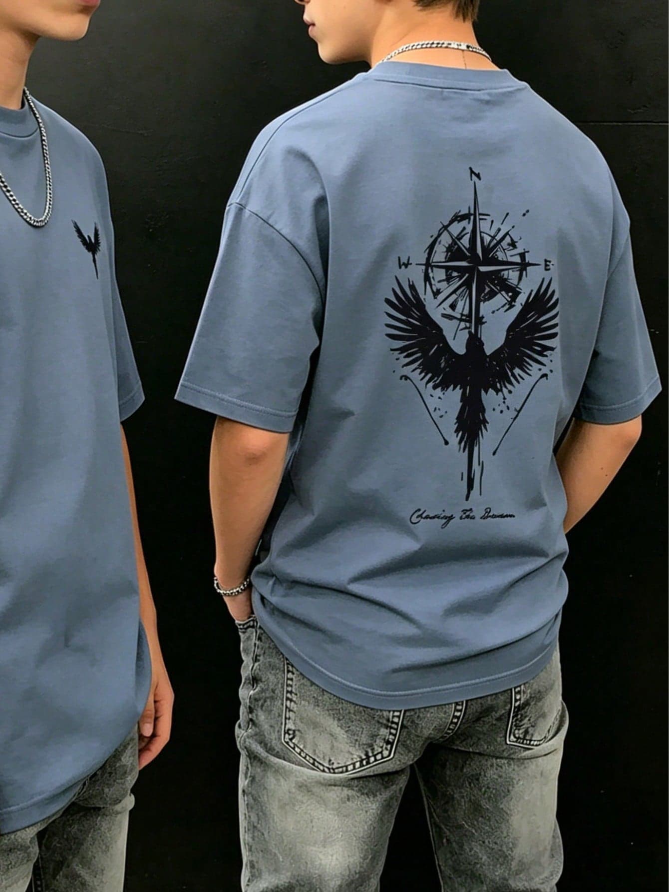 1pc Casual Print Short Sleeve T-Shirt For Tween Boys, Summer Top For Young Students