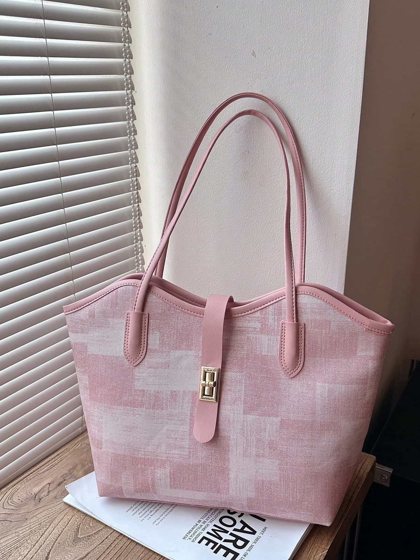 Large Capacity Handbag For Women, New Fashion Versatile Commuter Shoulder Tote Bag