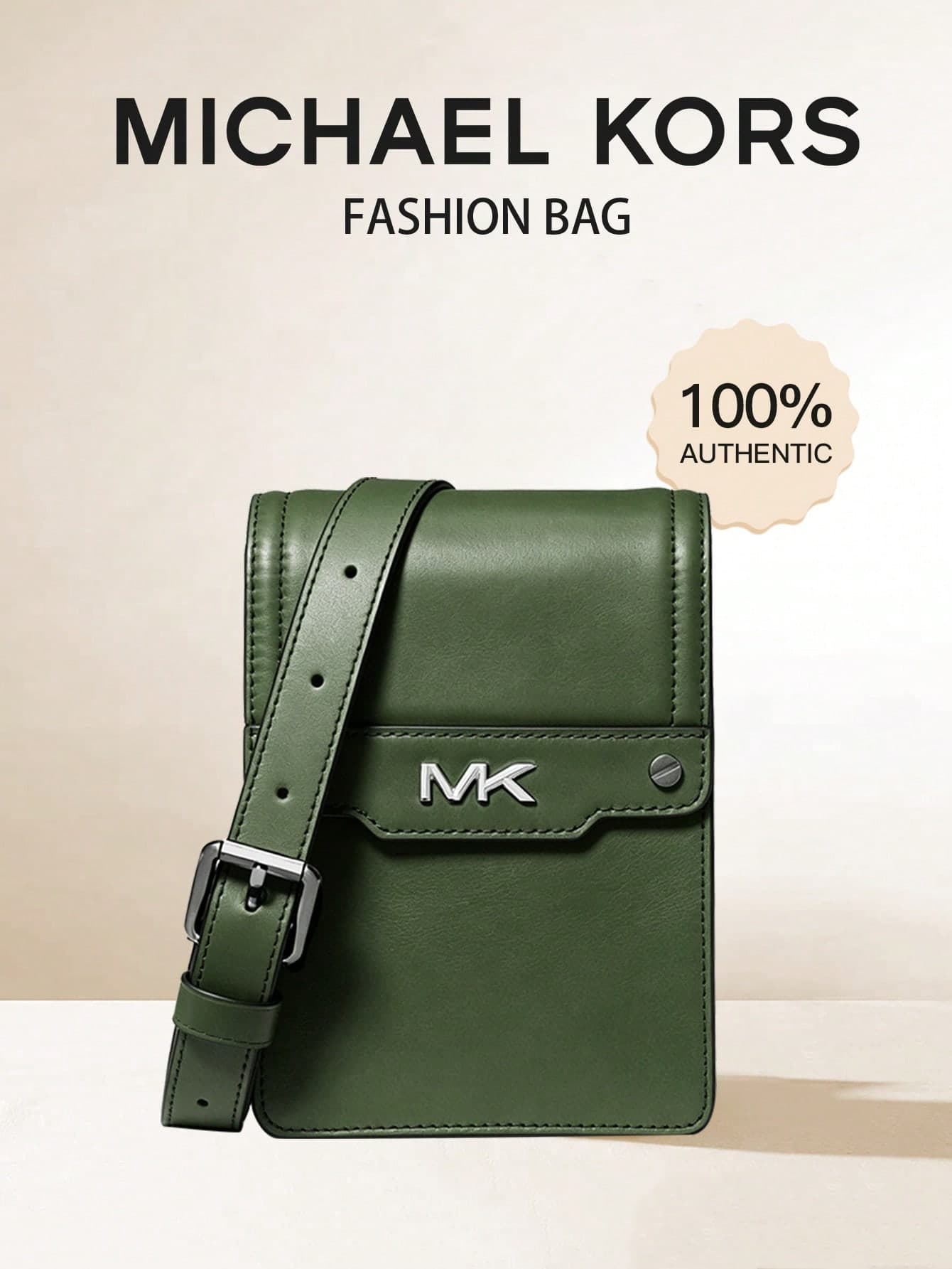 Michael Kors Varick Smartphone Crossbody Bag For Men,Retro Flap Phone Wallet Purse,Casual Flap Shoulder Bag For Men With Adjustable Strap