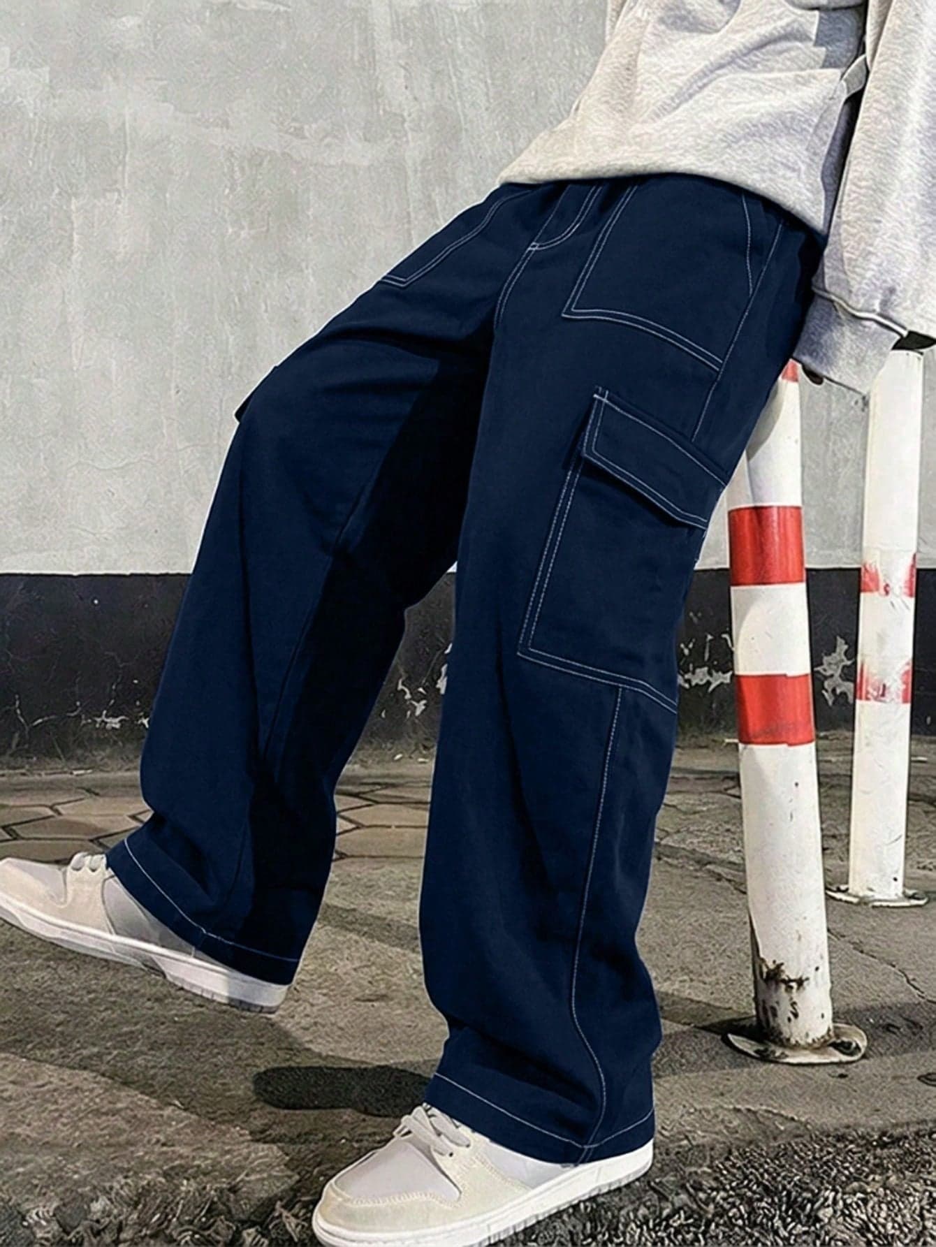 1pc Teen Boys Vintage Minimalist Cargo Pants, Suitable For Workout, Outdoor, Spring & Autumn