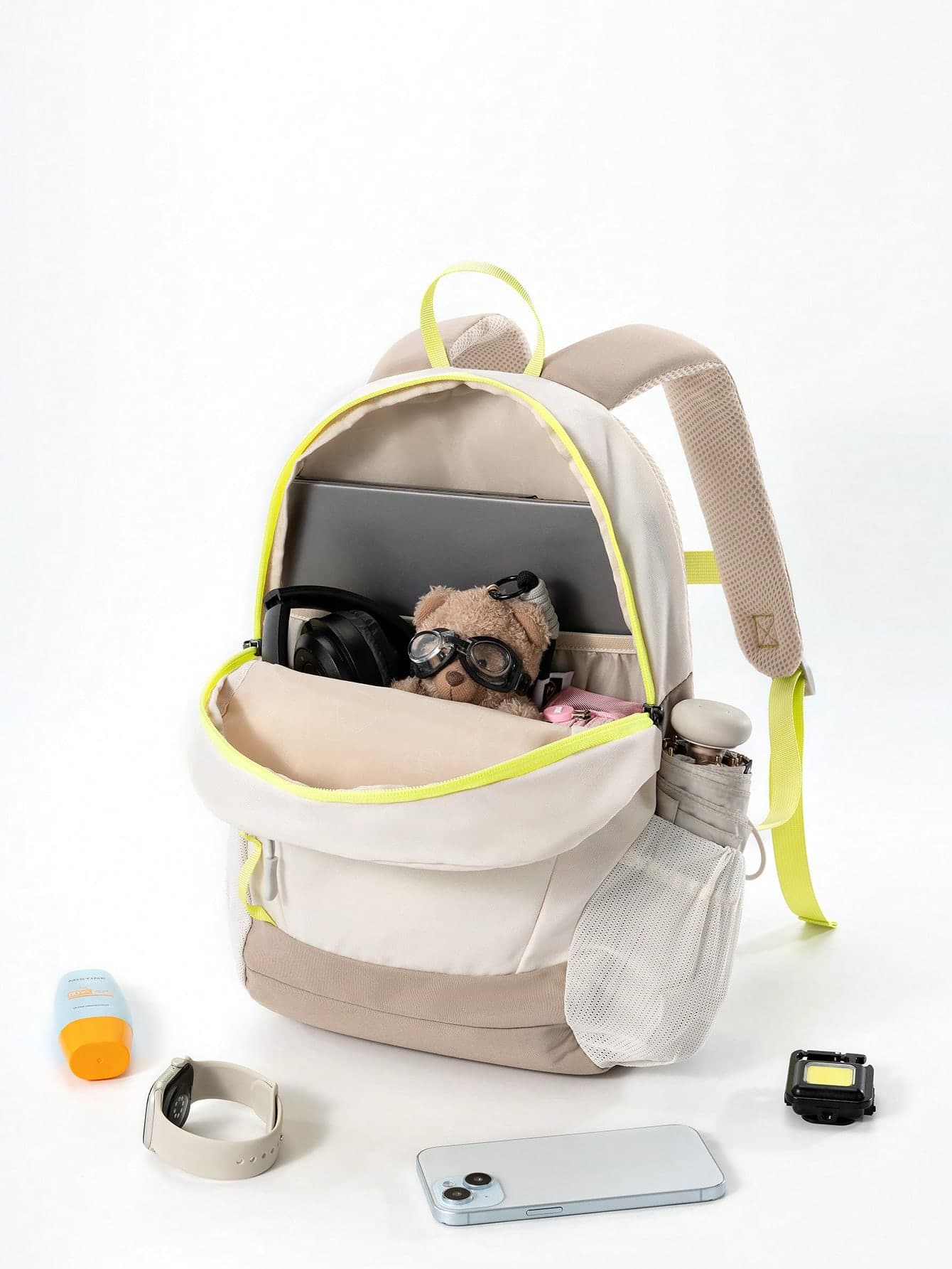 CAMEL CROWN Unisex Commuter Backpack, Lightweight Mini Travel Backpack, Student School Bag, Outdoor Hiking And Climbing
