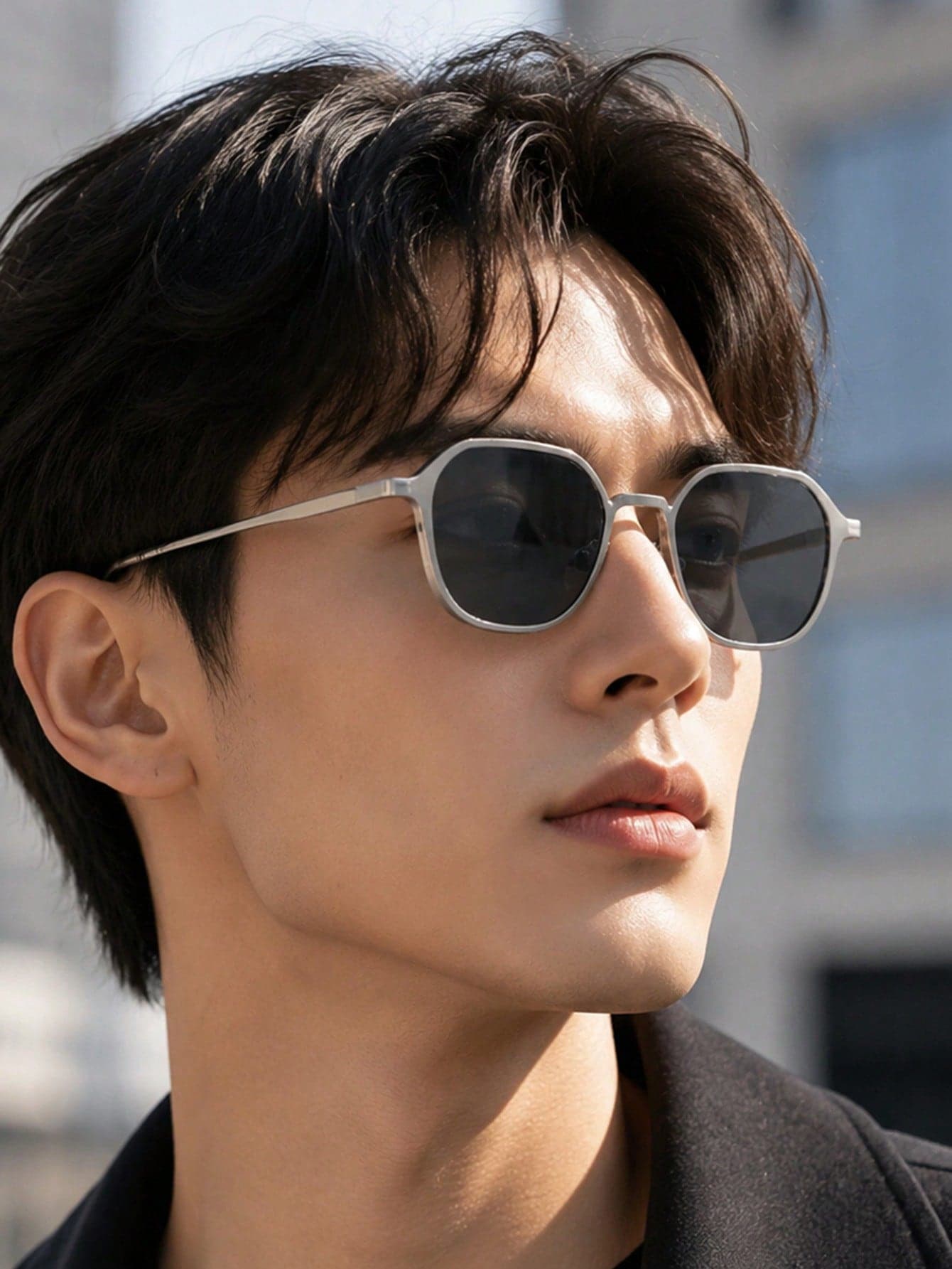 1 Pair Men's Metal Round Glasses, Unique Novelty Cool Avant-Garde Bold American Street Style, Fashion Eyewear Suitable For Parties, Gatherings And Street Photography