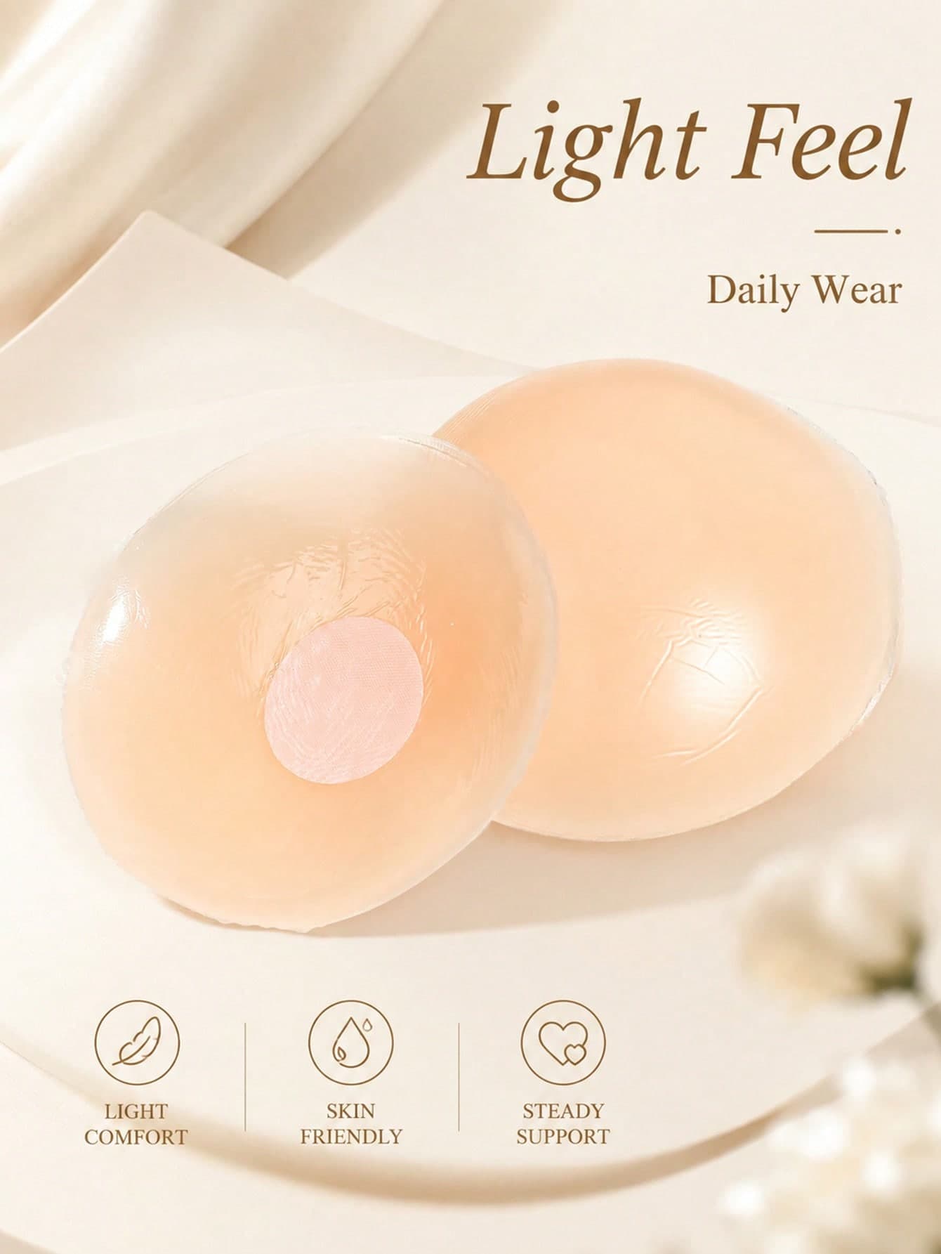 Multi-Pack Invisible Nipple Covers, Seamless, Reusable, Waterproof, Breast Pads, Backless Dress Lingerie Accessories For Women