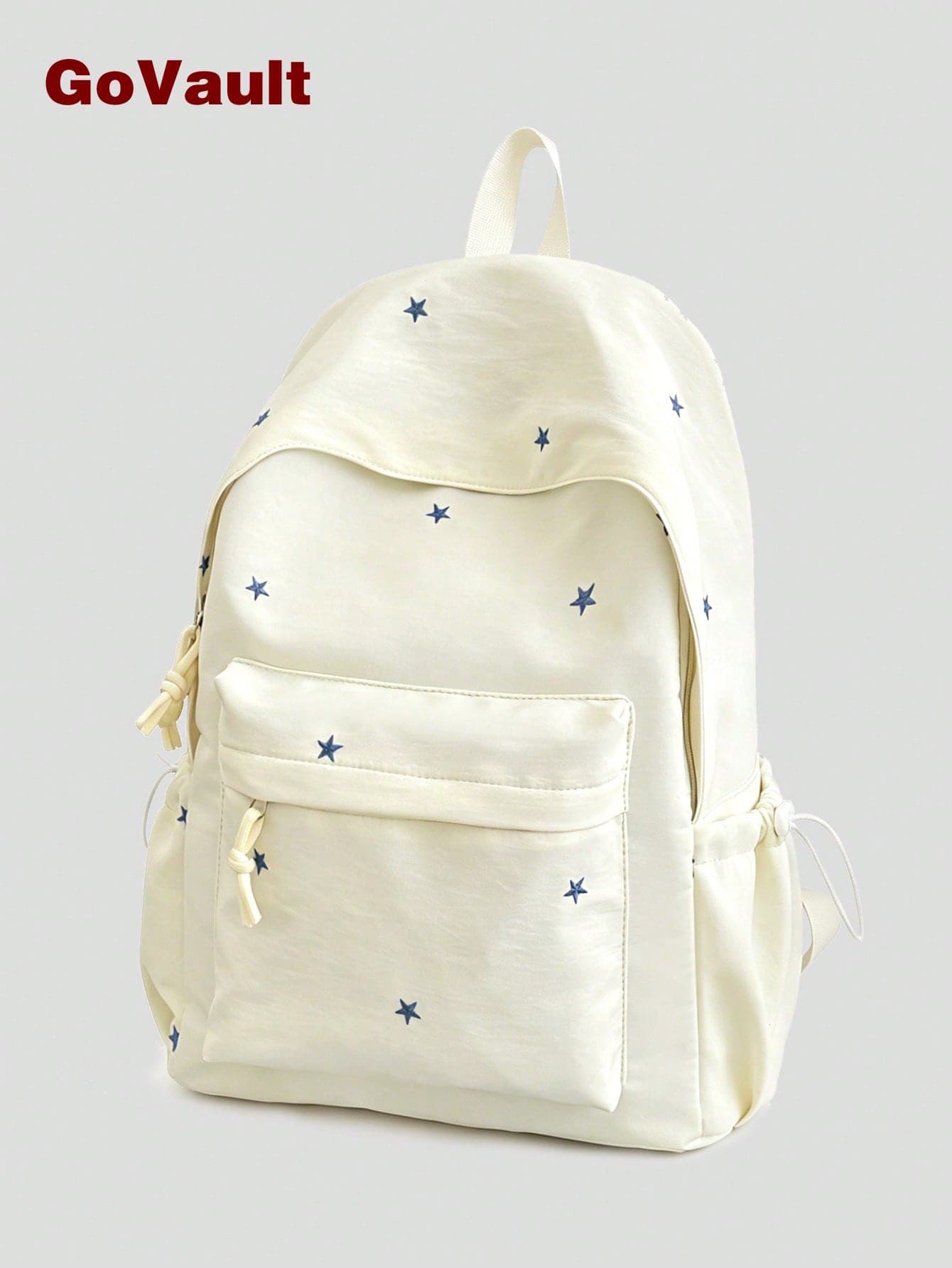 Women's Star Print Backpack, Lightweight Japanese Ins Style Waterproof School Bag For Teen Students Daily Commute