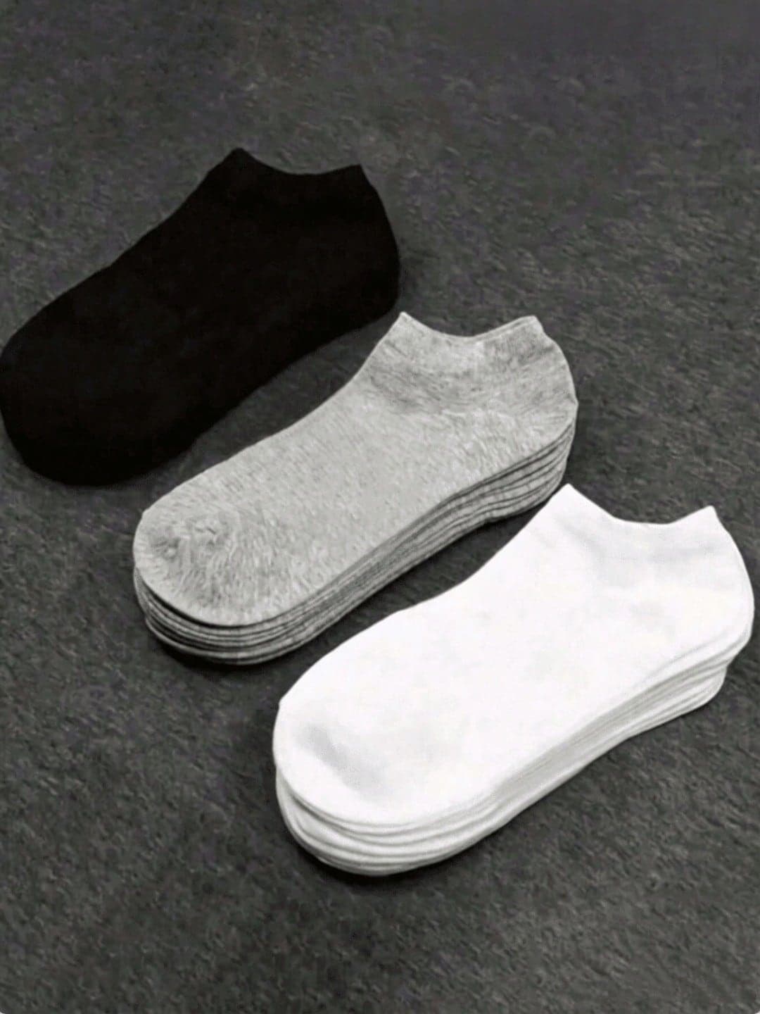 5/10/20 Pairs Men's Minimalist Solid Color Low-Cut Socks, Moisture-Wicking Breathable, Invisible Socks, Suitable For All Seasons