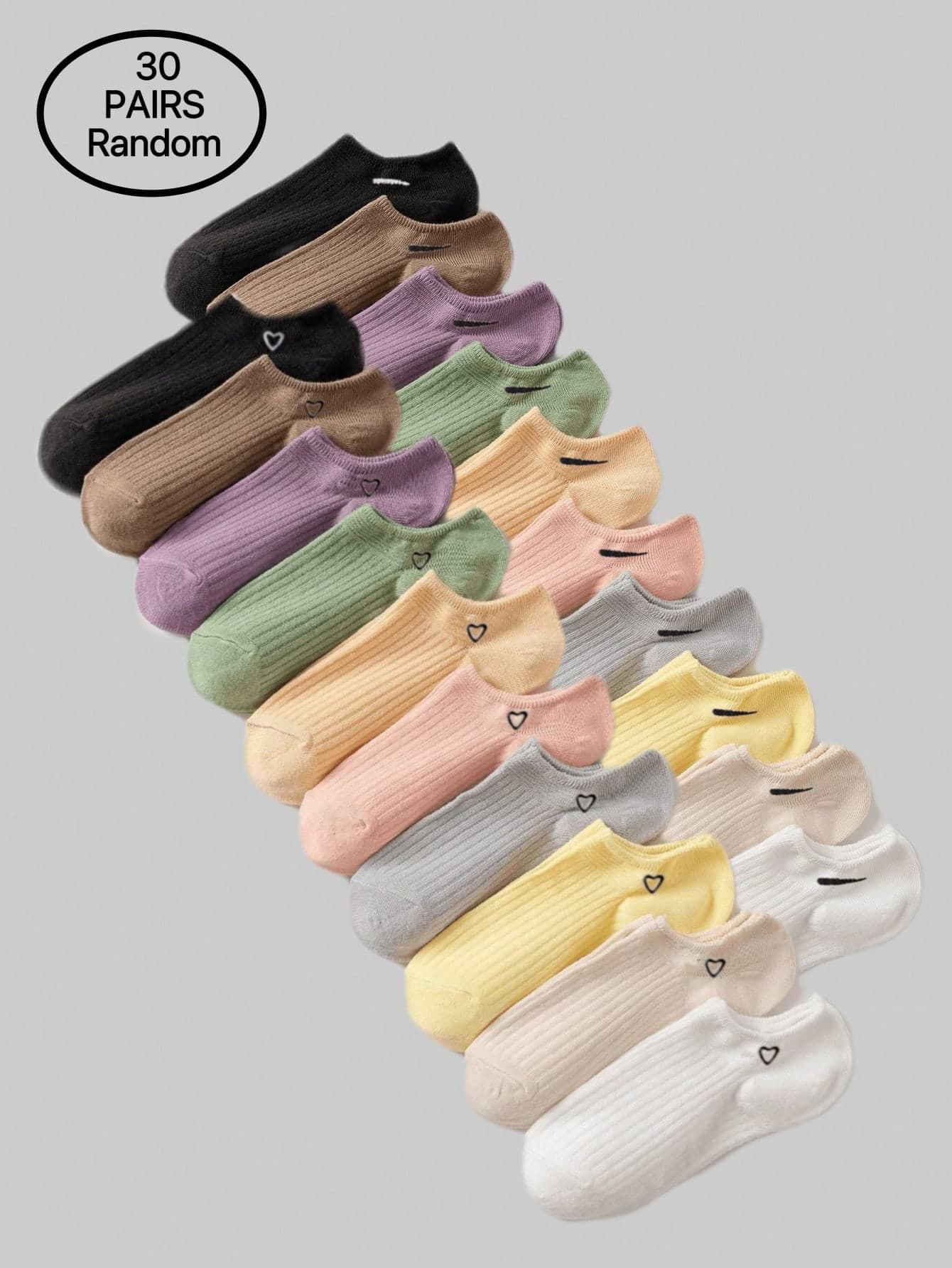 30 Pairs Random Color Candy-Tone Single Hook Dopamine Style Women's Hair Accessories, Unisex Couple Multi-Functional Daily Outfit Accessories