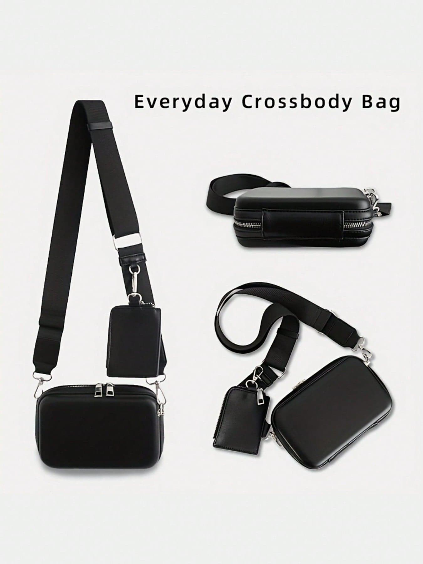 Men's Crossbody Bag]Men's Mini Versatile Hard Shell Commuter Daily Minimalist With Small Pouch_Autumn/Winter Crossbody Bag Men's Bag