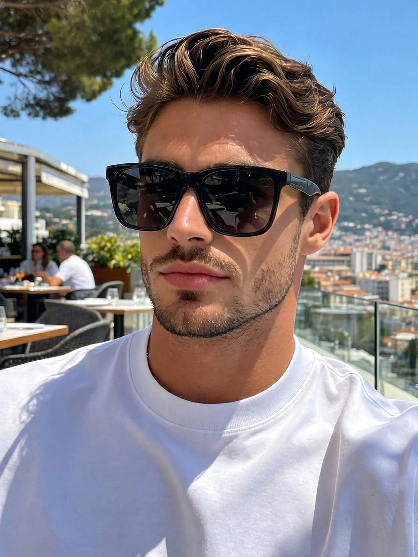 Vintage Square Large Frame Plastic Black Fashion Fashion Glasses Classic Style Decorative Travel Beach Vacation Casual Daily Wear Summer Sun Protection Anti-UV Driving Fashion Glasses For Men And Women