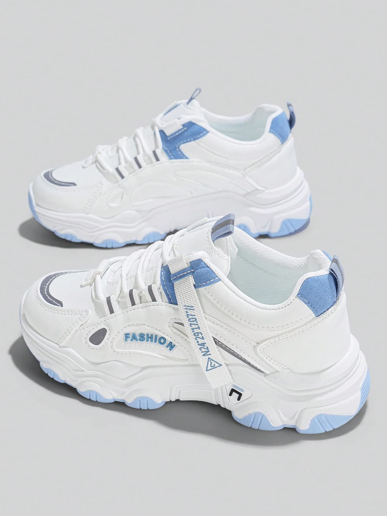 Flipark Women's White & Blue Platform Sneakers, Casual & Comfortable Daily Wear, Academic, Women's Fitness Wear, Brazil Soccer Jersey, Luminous Mode, Women's Tennis Shoes, Women's Fitness Set, Women's Gym, Women's Leggings, Fitness Set