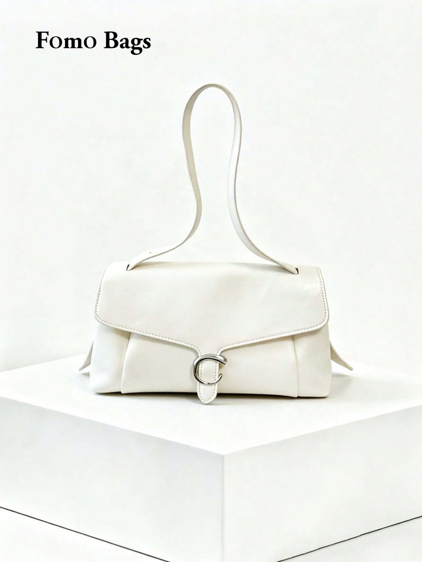 Japanese & Korean Style Niche Design Ins Fashion Minimalist Elegant Women's Underarm Bag, Korean Women's Essential Shoulder Bag, Design-Focused Messenger Bag, Commuter Bag, Shoulder Bag