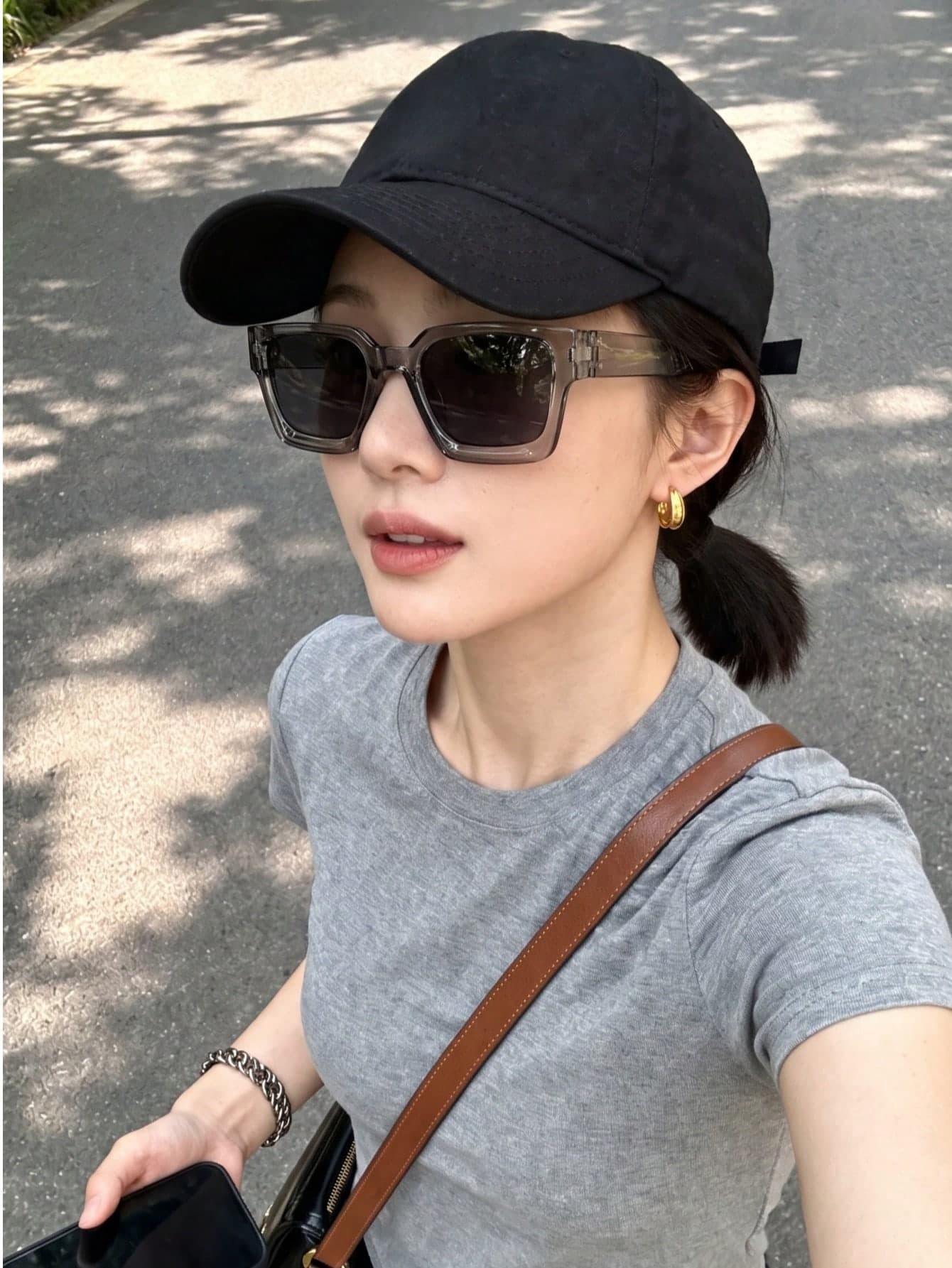Retro Square Frame Fashion Eyeglasses, Simple Chic Baddie Eyeglasses, Versatile Street Photography Outdoor Accessories Unisex