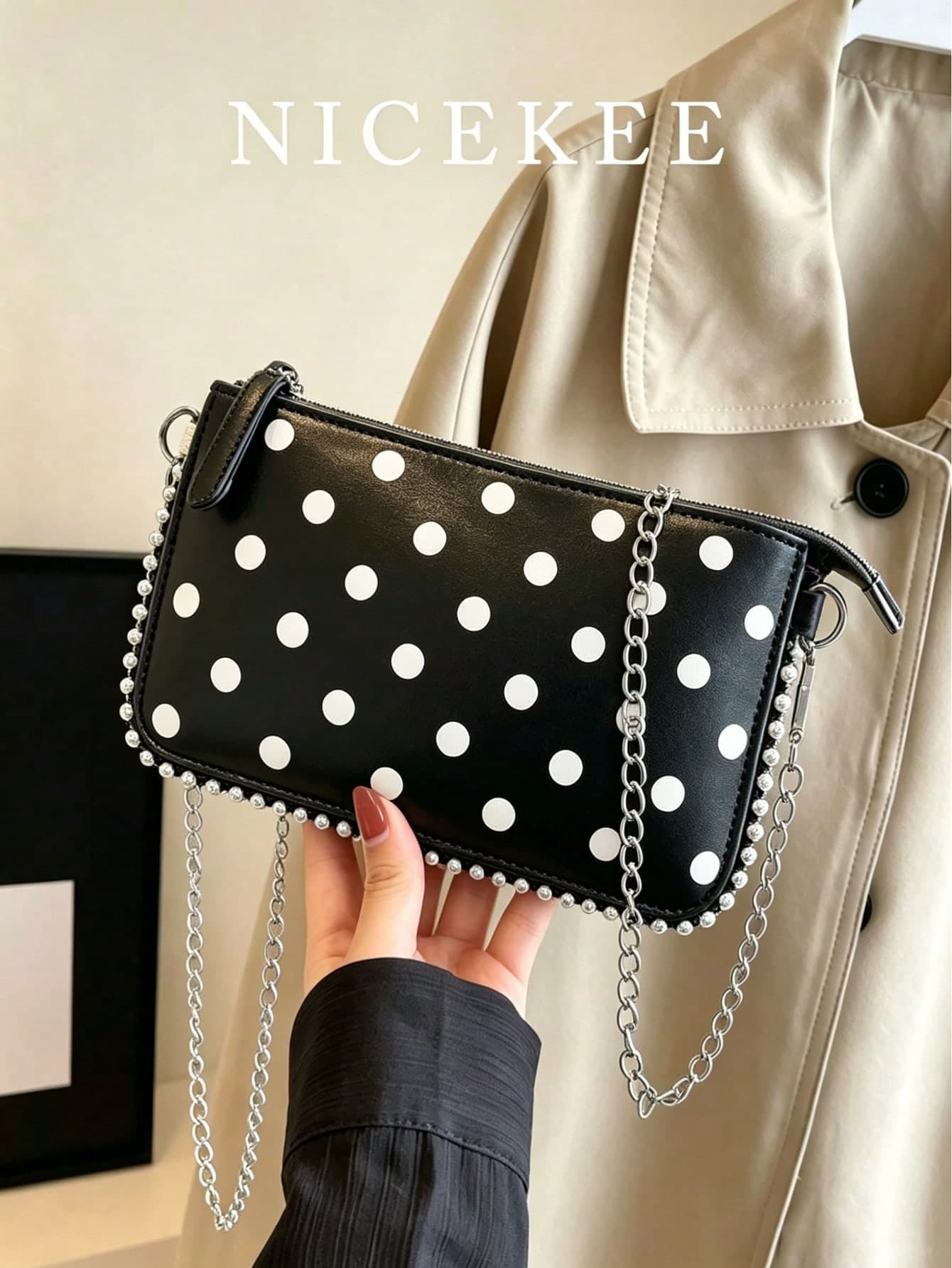 Retro Simple Artificial Leather Solid Color Women's Messenger Bag, Fashionable And Stylish Personalized Shoulder Bag, Suitable For Daily Matching.