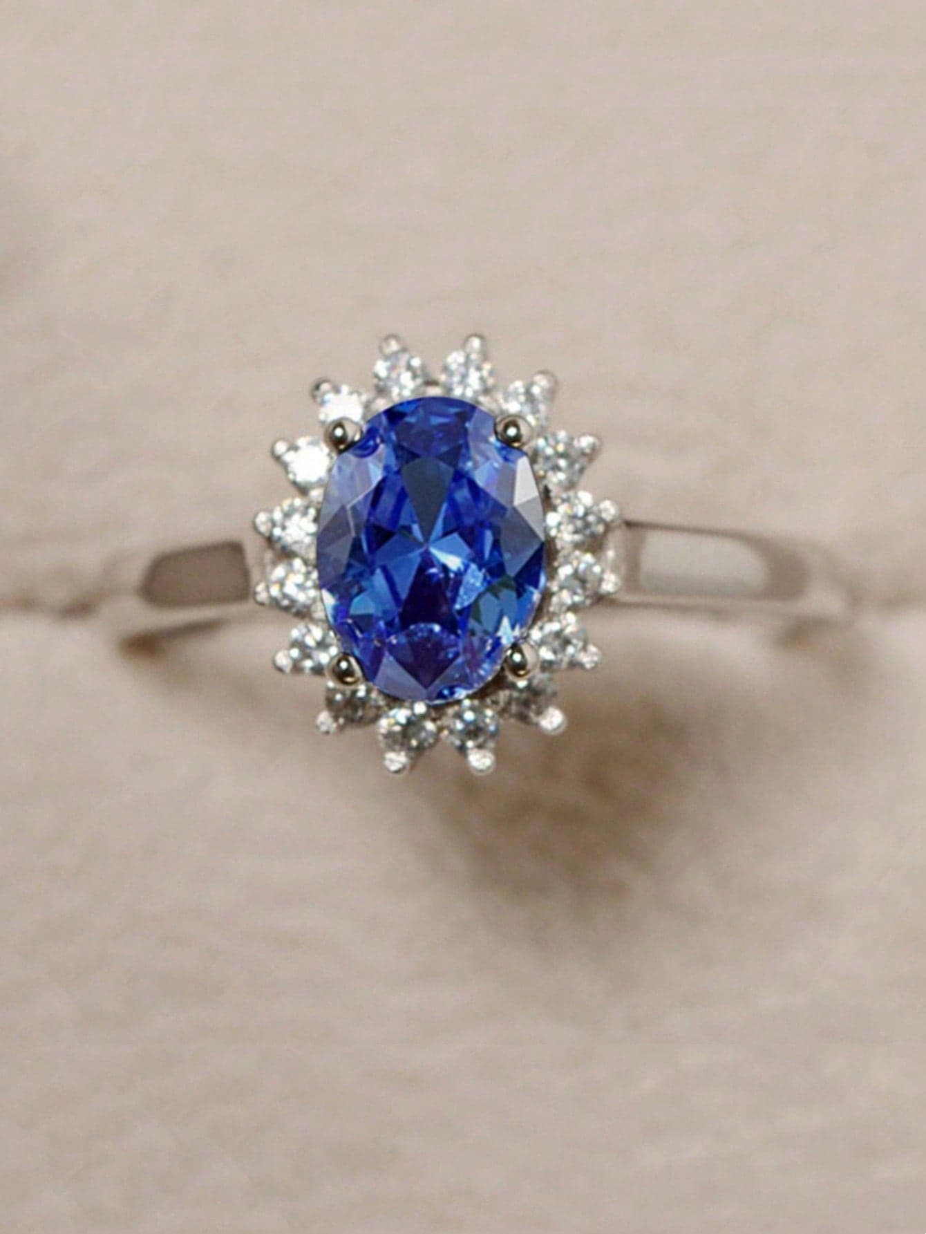 1pc Romantic Cubic Zirconia Ring, Suitable For Women, Suitable For Wedding, Engagement, Anniversary Party, Valentine's Day Gift
