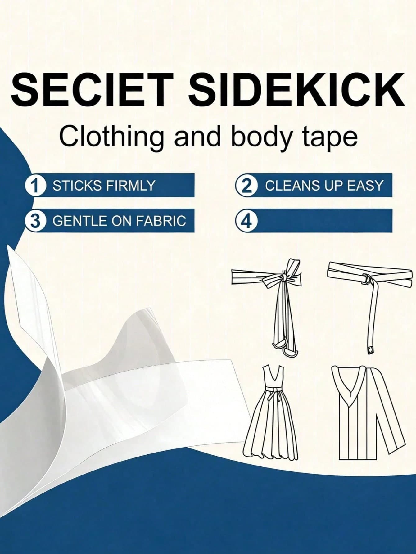 Double-Sided Fashion Tape, Women's Transparent Double-Sided Tape, Invisible Boob Tape, Strong Clothing Adhesive, Anti-Exposure Clothing Accessory, Fixing Tape, Prevent Exposure, Skin Protection/Body Care Tool/Holiday Essential/Camping/Travel Essential/Wedding/Christmas Gift/Halloween Gift