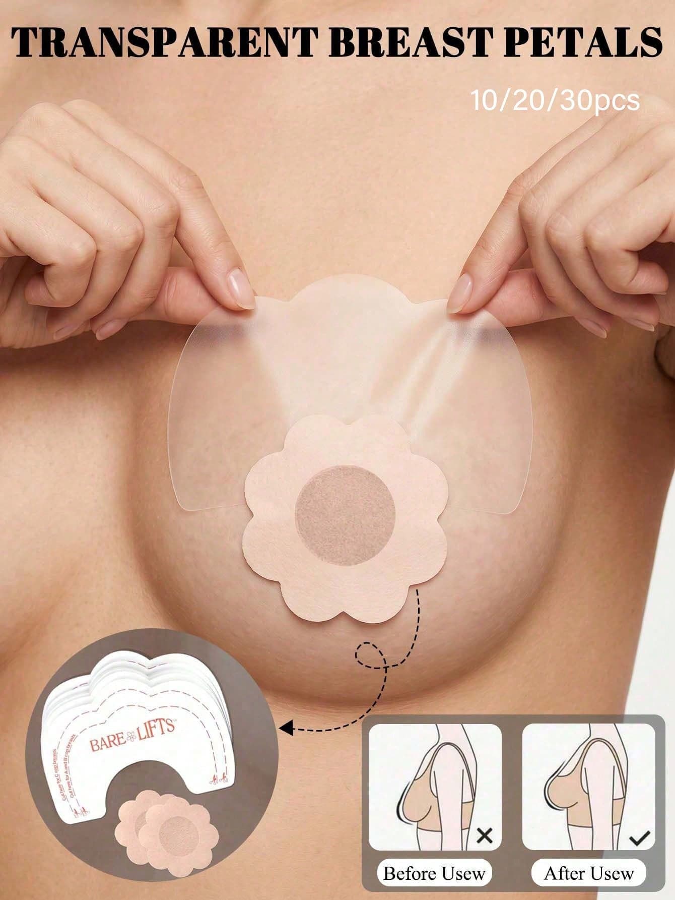 10/20/30pcs Invisible Lifting Breast Tape, Self-Adhesive Summer Lifting Breast Tape, Essential For Travel And Vacation