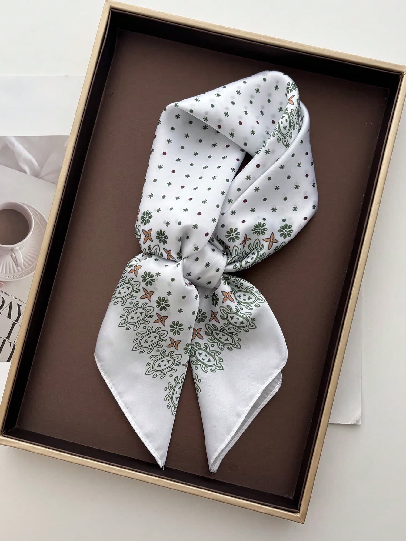 1pc Unisex Hair Accessory Scarf, Square Headscarf, Headband, Shawl, Scarf, Necktie, Bandana