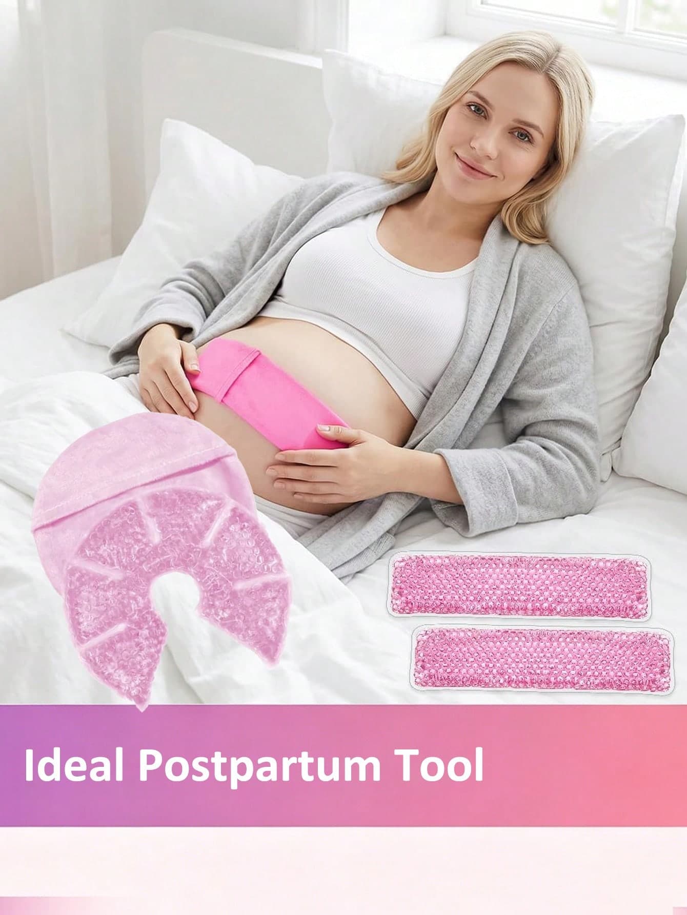 Pregnancy Soothing Pad, Breast Cooling Gel Pack And Perineal Cooling Pad - Hot & Cold Dual Use, Relieve Discomfort; Comfortable Fit, Soft Touch, Postpartum Tool, Postpartum Essential, Breastfeeding Accessory, Heating Pad, Reusable Ice Pack