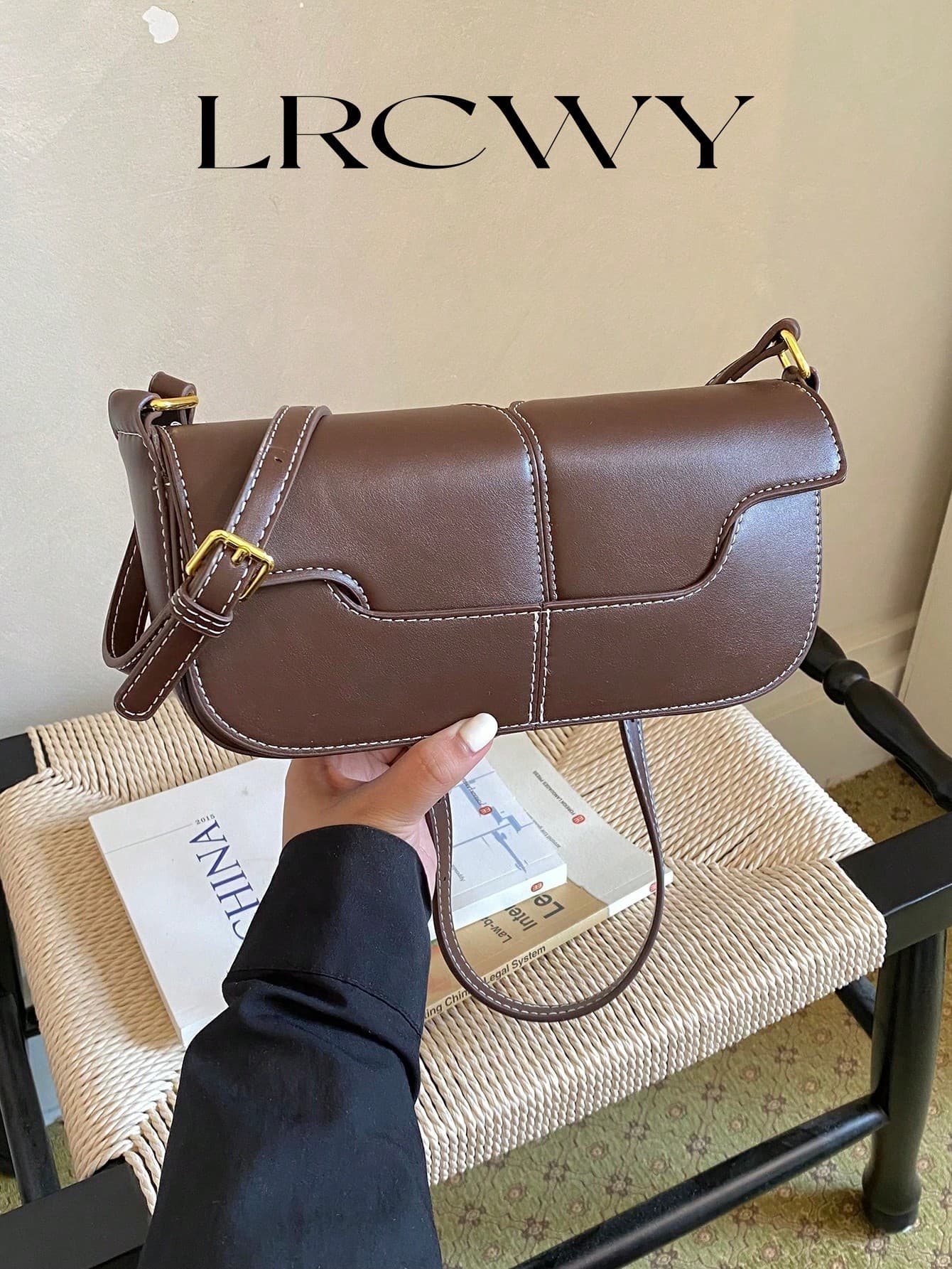 Women's Crossbody Bag Baguette Bag Fashion Minimalist Elegant Phone Bag Coffee Color Shopping Commuting