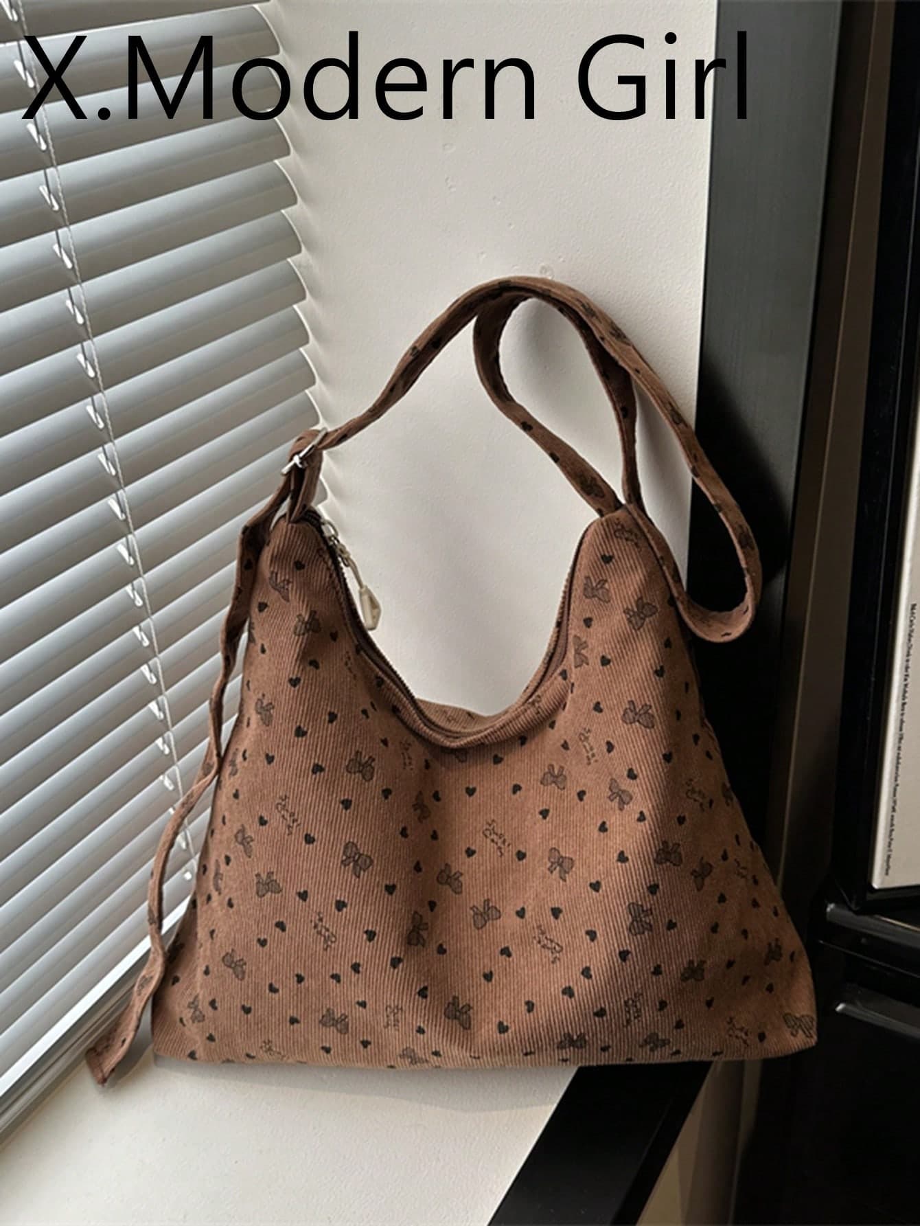 Large Capacity Corduroy Tote Bag For Women 2026 New Fashion Commuter Shoulder Handbag Versatile Niche Style
