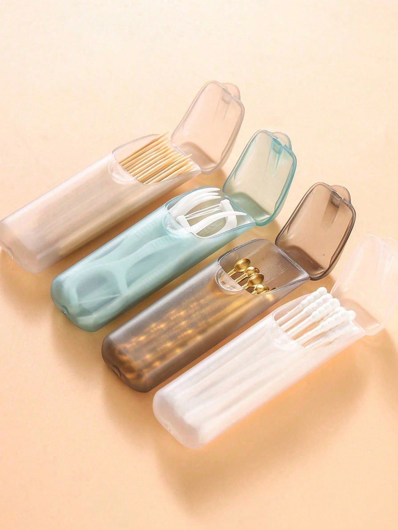 Portable Flip-Top Storage Box, Leak-Proof Travel Pill Box, Travel Essential, Use Anytime Anywhere (Travel/Home/Office/Outdoor), Travel Essential