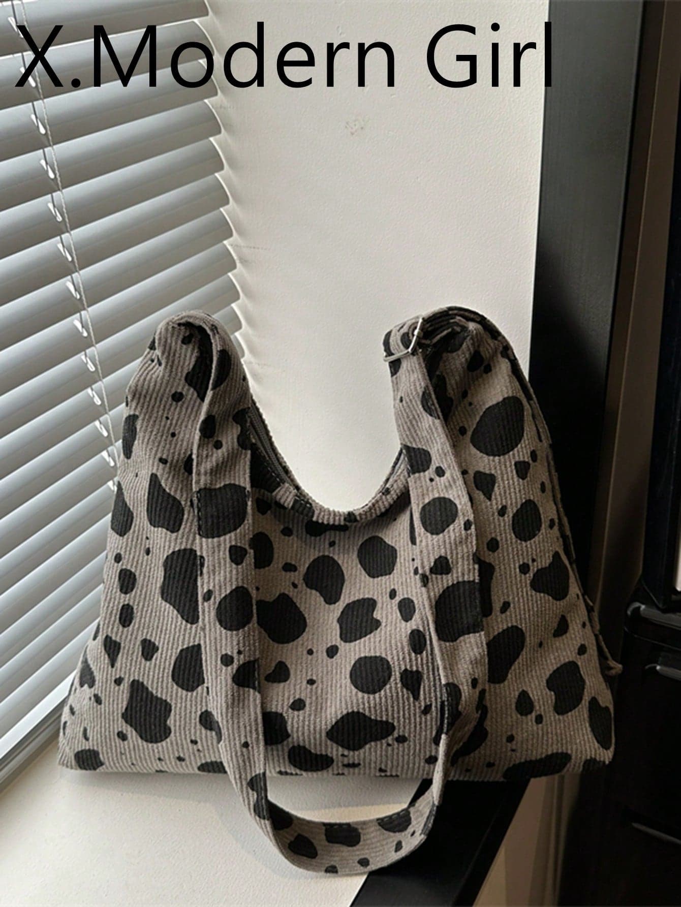 2026 New Cow Print Large Capacity Tote Bag For Women, Vintage Fashion Versatile Shoulder Bag, Stylish Commuter Crossbody Bag, Underarm Bag