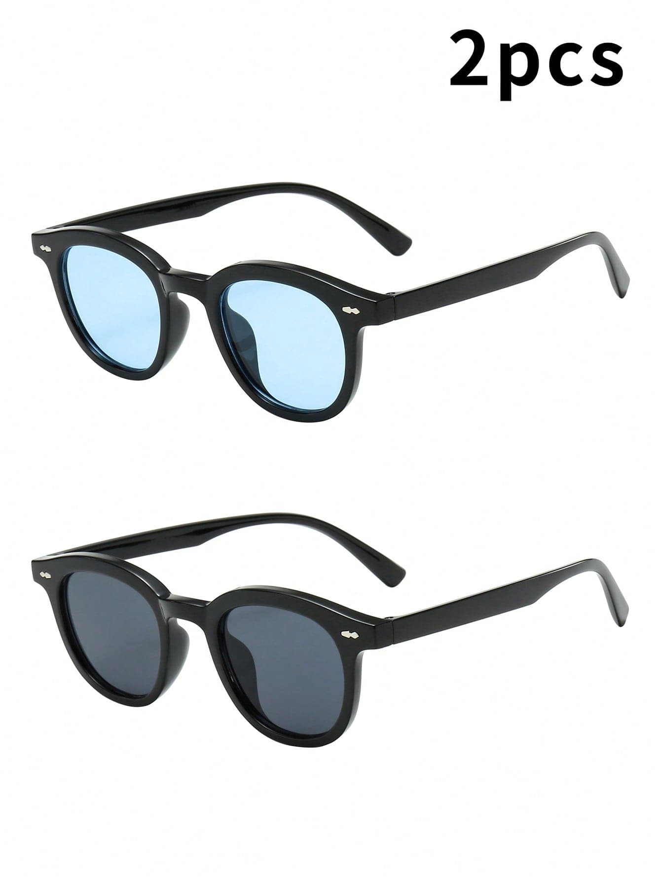 1pc Men's Women's PC Material Oval Small Frame Premium Personalized Minimalist Fashion Glasses, Suitable For Party, Casual, Travel, Vacation, Beach, Daily Decoration