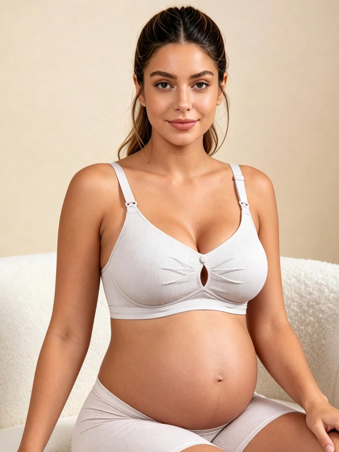 Hart & Haze 1pc Wowen's Soft Skin-Friendly Comfortable Maternity Lingerie Nursing Wireless Bralette Lingerie Underwear Bra