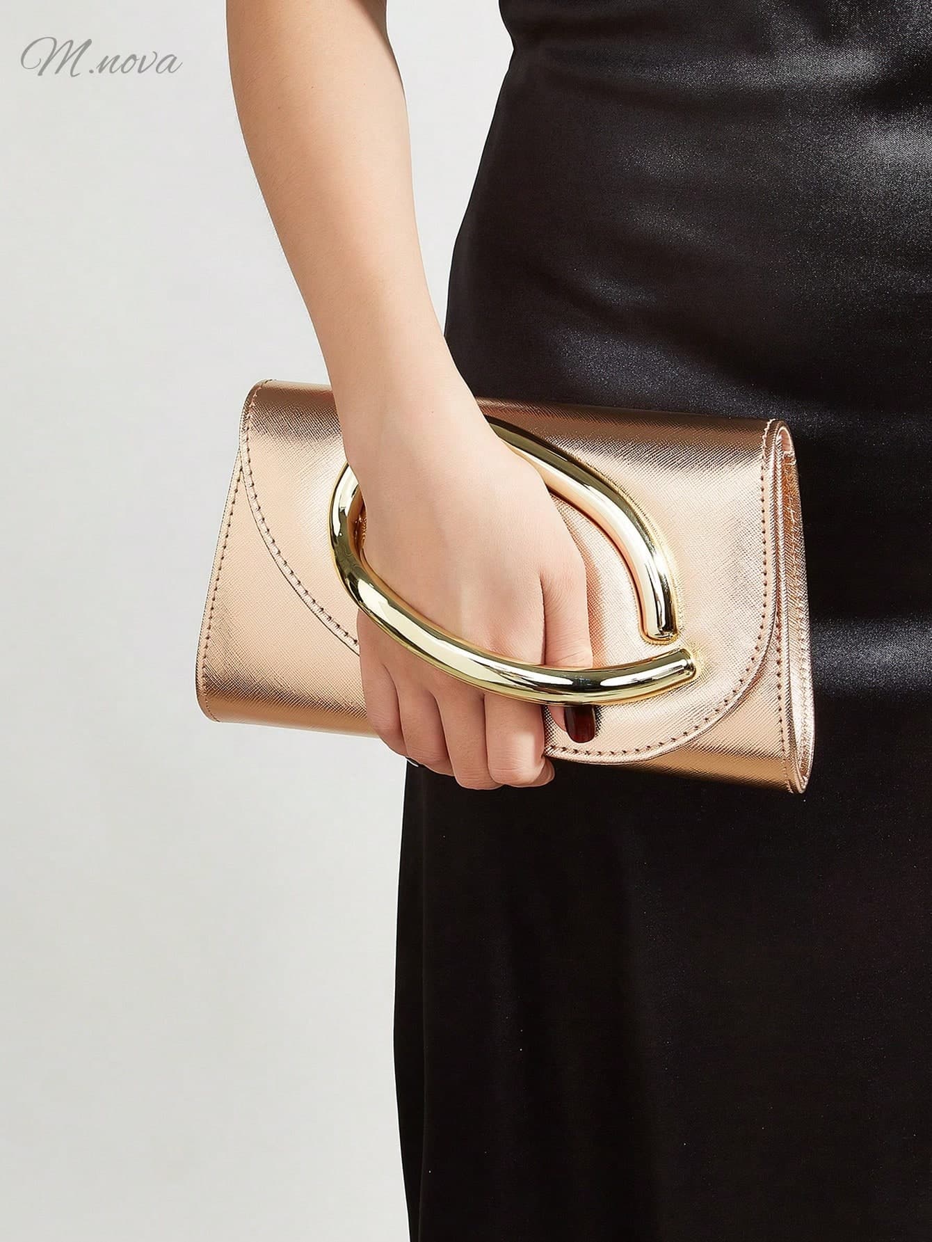 Elegant Large Women's PU Material Clutch Evening Bag Ball Handbag With Detachable Chain,Suitable For Weddings, Parties, Banquets And Other Occasions