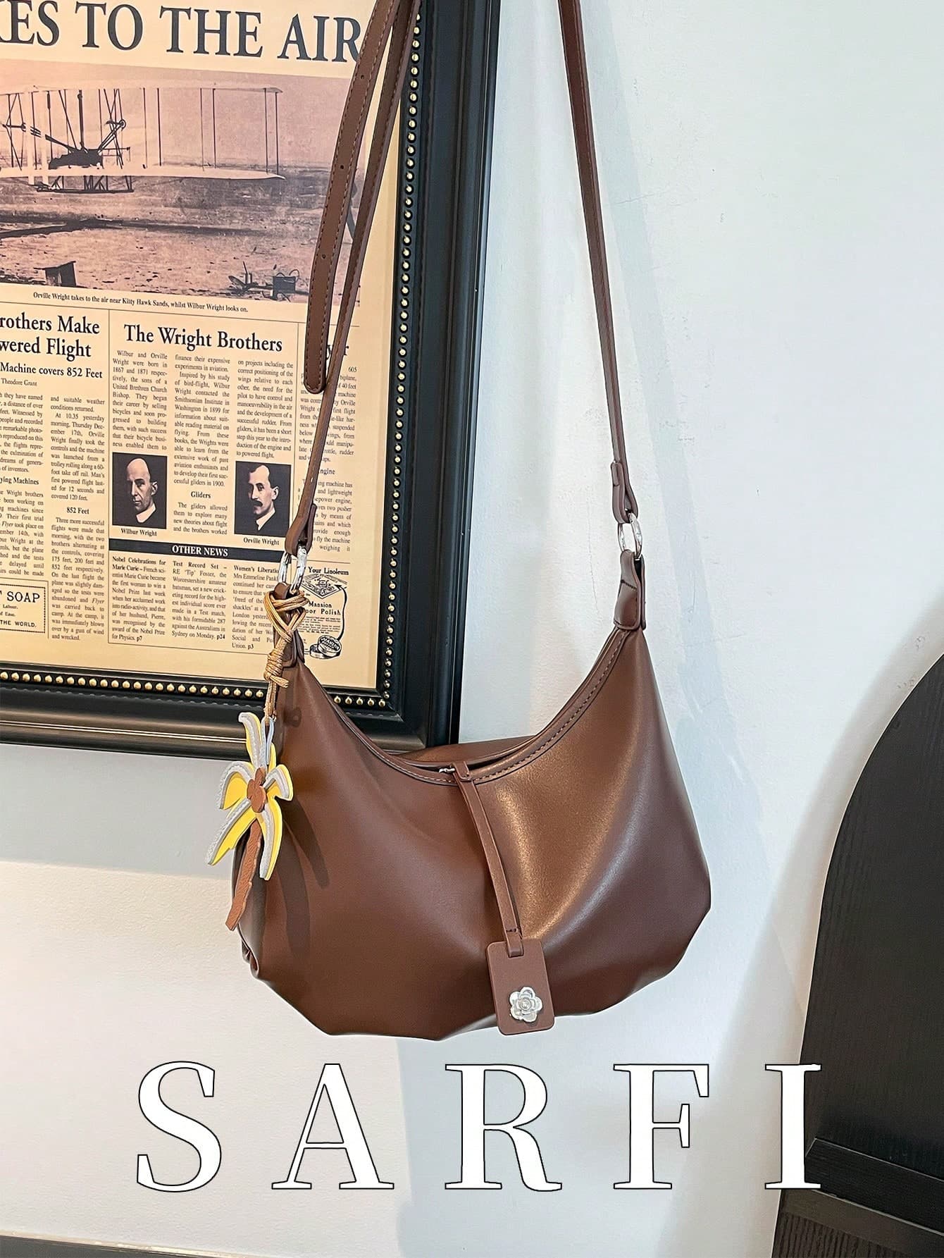 1 Solid Color PU Fabric Zipper Closure Women's Bag, Fashionable And Versatile Elegant Shoulder Crossbody Bag, Suitable For Women's Daily Use