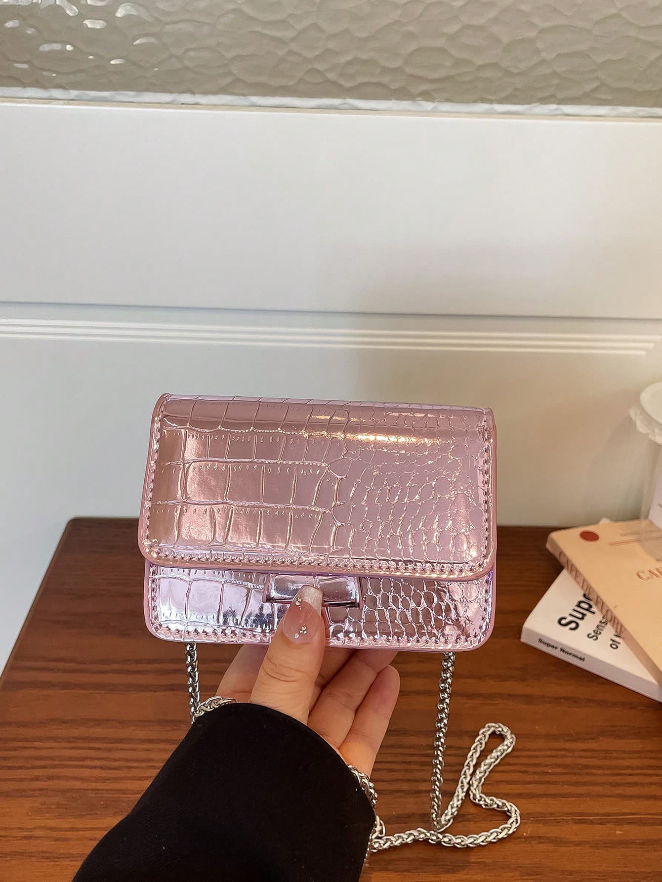 This Year's Popular Texture Small Bag 2025 Summer Stylish Versatile Chain Bag Crossbody Bag Fashionable Mini Square Bag