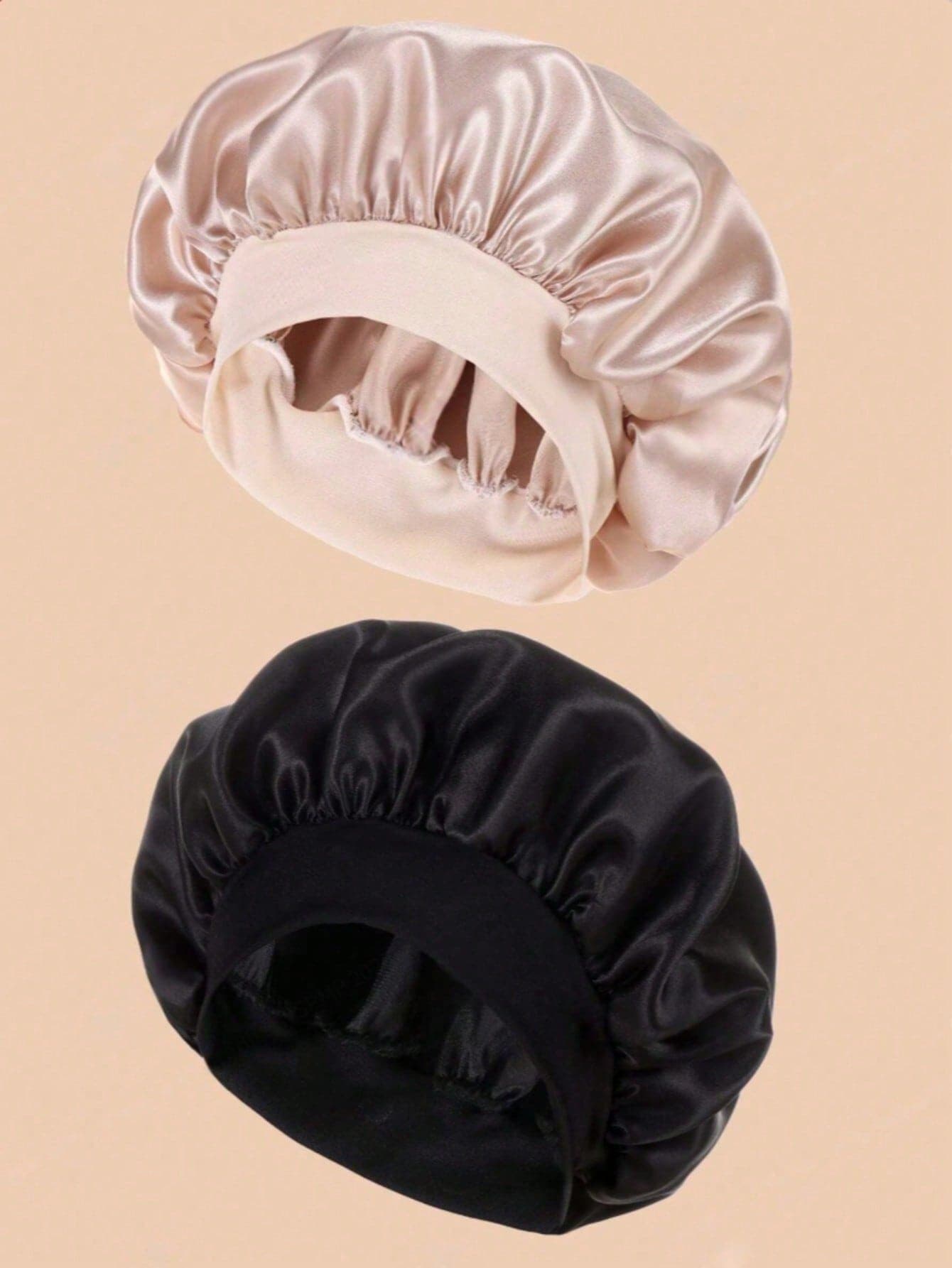 Luxury Satin Silk Hair Bonnet Sleep Cap For Curly Braids Dreadlocks Long Hair Anti Frizz Night Hair Care Protection Smooth Soft Breathable Lightweight