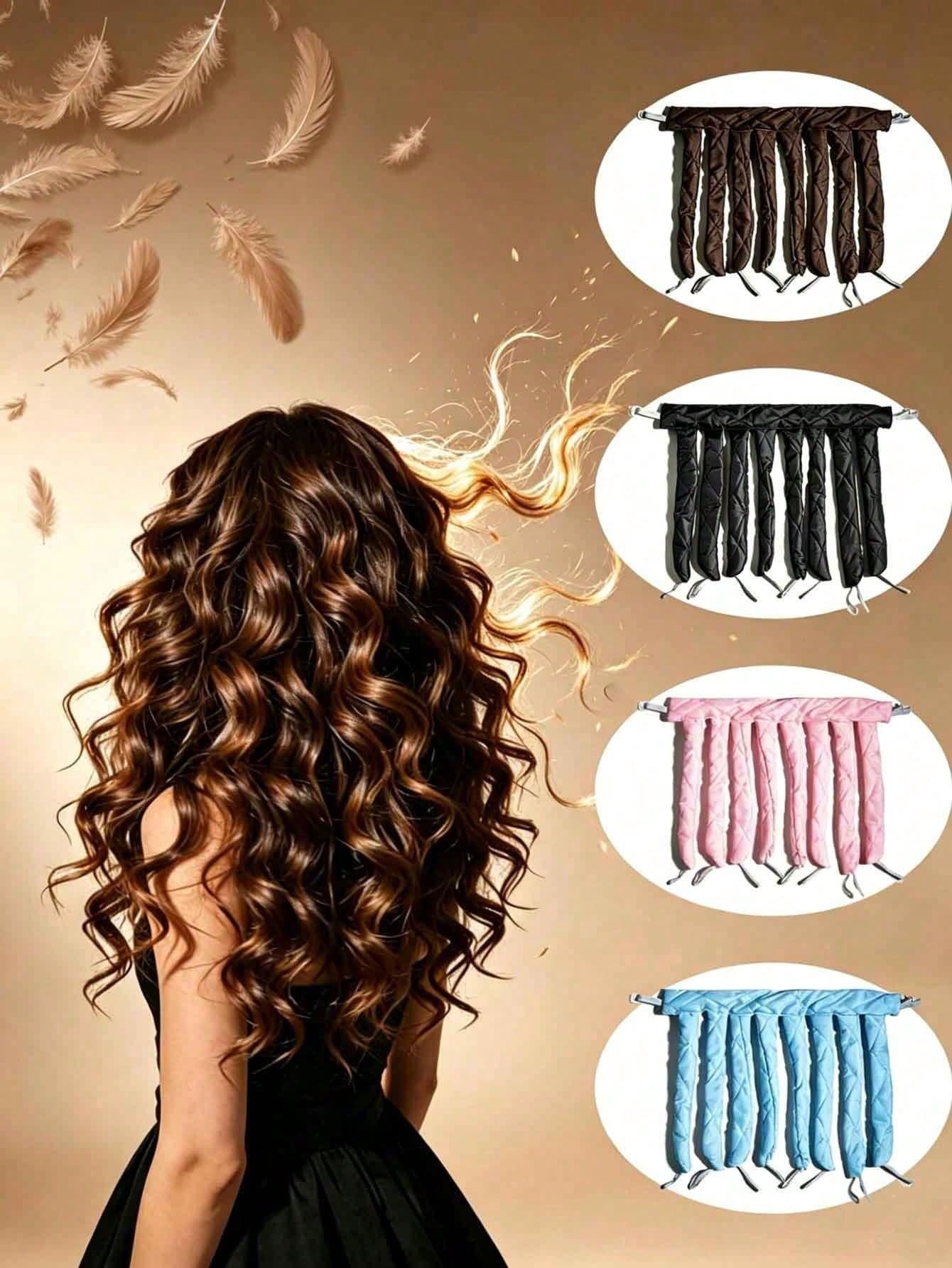 1pc 8-Tooth No-Heat Curling Iron, An Essential Hair Accessory For Salons, Beauty Parlors, Back-To-School Season, Travel, And Vacations. Includes Curling Comb, Curling Iron, Hair Curler, And Hair Stylist Accessories.