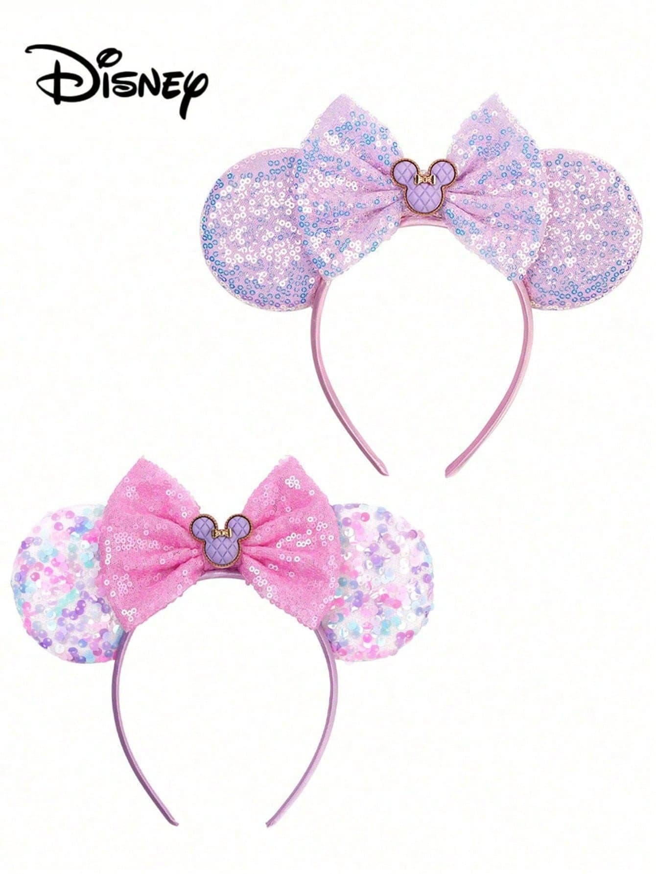 Disney, 1pc Colorful Mickey & Minnie Bow Ears Headband, Cute Cartoon Minnie Ears Headband, Perfect For School Parties, Costume Parties, Role-Playing Games And Theme Parks. It's A Perfect Gift For Any Occasion. This Minnie Ears Headband With Bow Is Suitable For Both Men And Women, And Also For Couples To Wear. It's A Great Accessory For Princess Role-Playing, Birthday Celebrations And Christmas Parties! (Headband, Women's Hair Accessories, Women's Headband)