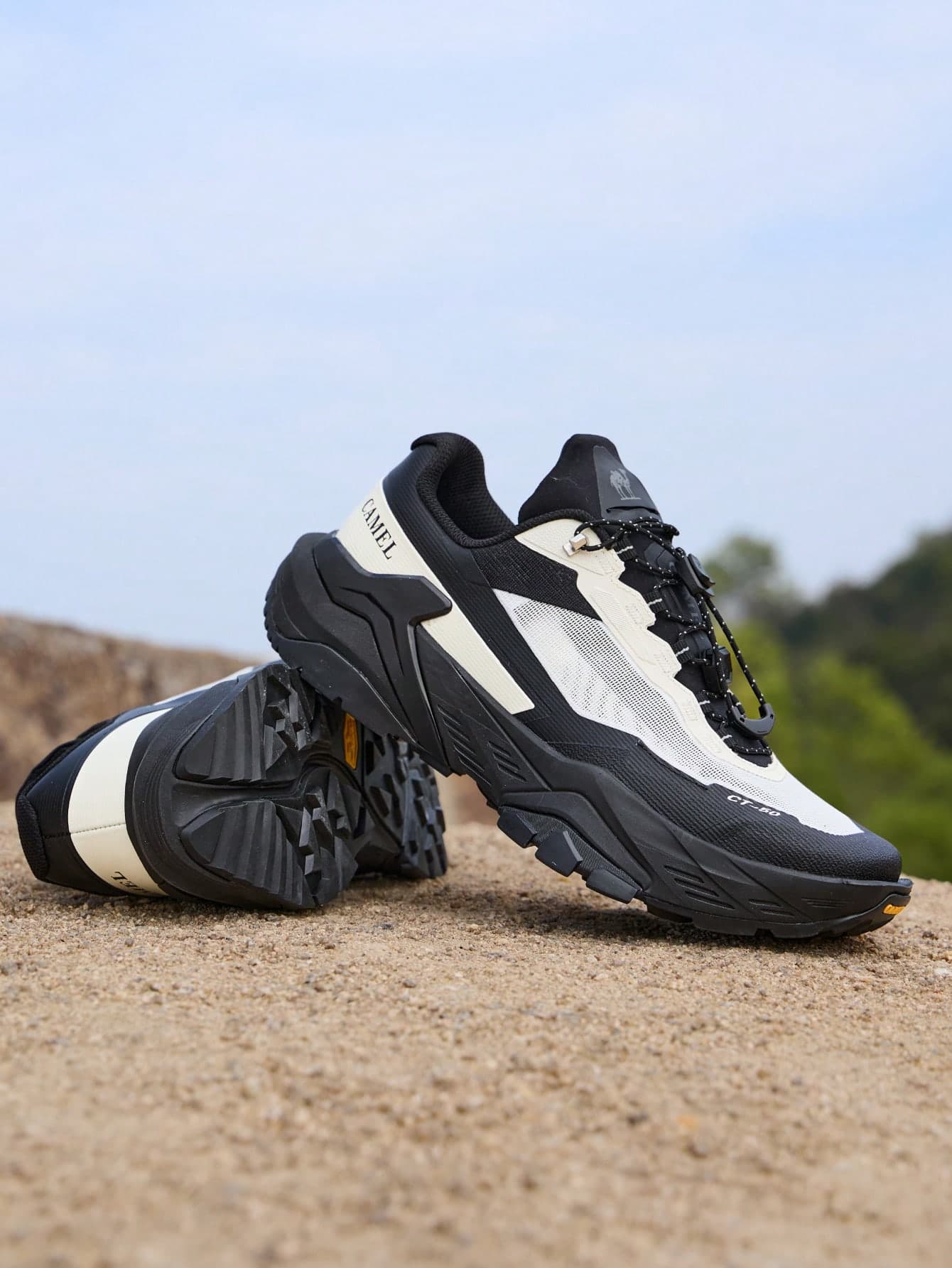 CAMEL CROWN Men's Outdoor Trail Running Shoes, Spring/Summer, Non-Slip, Cushioning, Breathable, Athletic Shoes