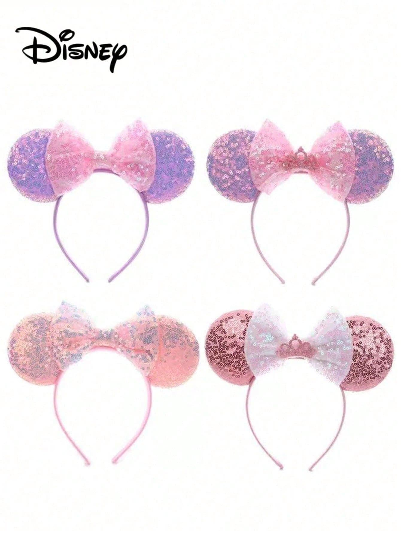 Disney, 1pc Shiny Minnie Bow Ears Headband, Decorated With Shiny Ear Details And Crown Design, Perfect For Theme Park Visits, Travel Photography And Daily Wear. This Soft And Lightweight Headband Is An Ideal Choice For Stage Performances, Cosplay, Birthday Parties, Holiday Gatherings, Carnivals, Music Festivals, Proms, Costume Parties, Theme Parties And Graduation Ceremonies. This High-Quality And Durable Hair Accessory Is The Perfect Gift For Women, Friends And Family!