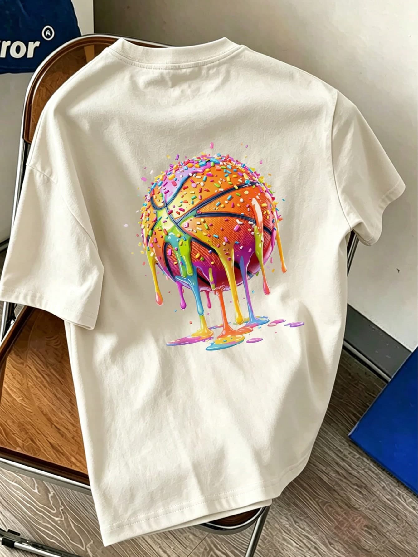 1pc Tween Boys' Casual Basketball Print Short Sleeve T-Shirt, Summer Top For Young Students, Personalized/Leisure/School/Art