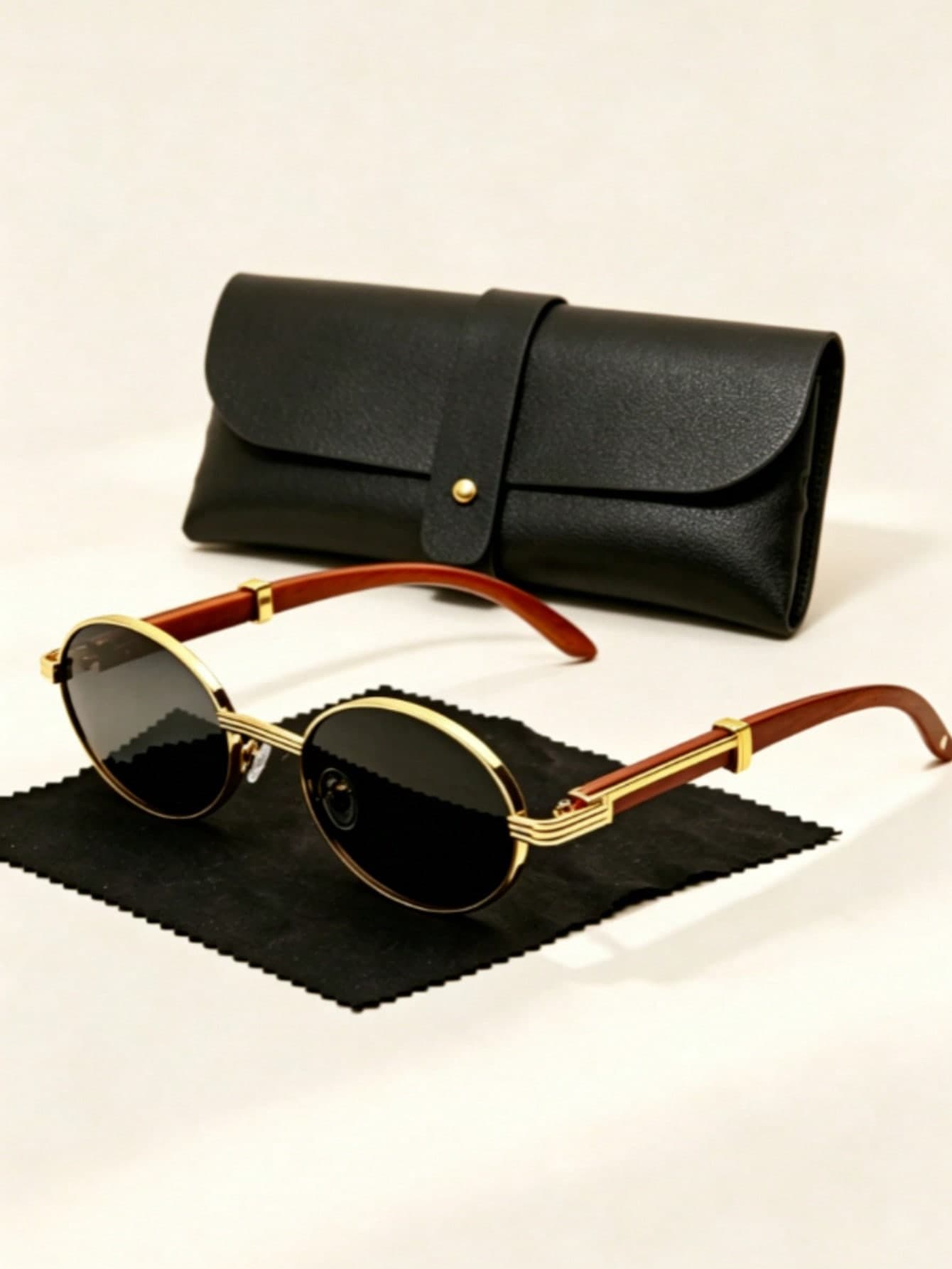 1 Pair Unisex Zinc Alloy Oval European & American Metal Fashion Driving Glasses, Vintage Accessory, Beach Accessory, Street Style, Suitable For Matching Sweaters, Jackets, Sweatshirts, Hoodies, Leather Pants And Cargo Pants, Holiday