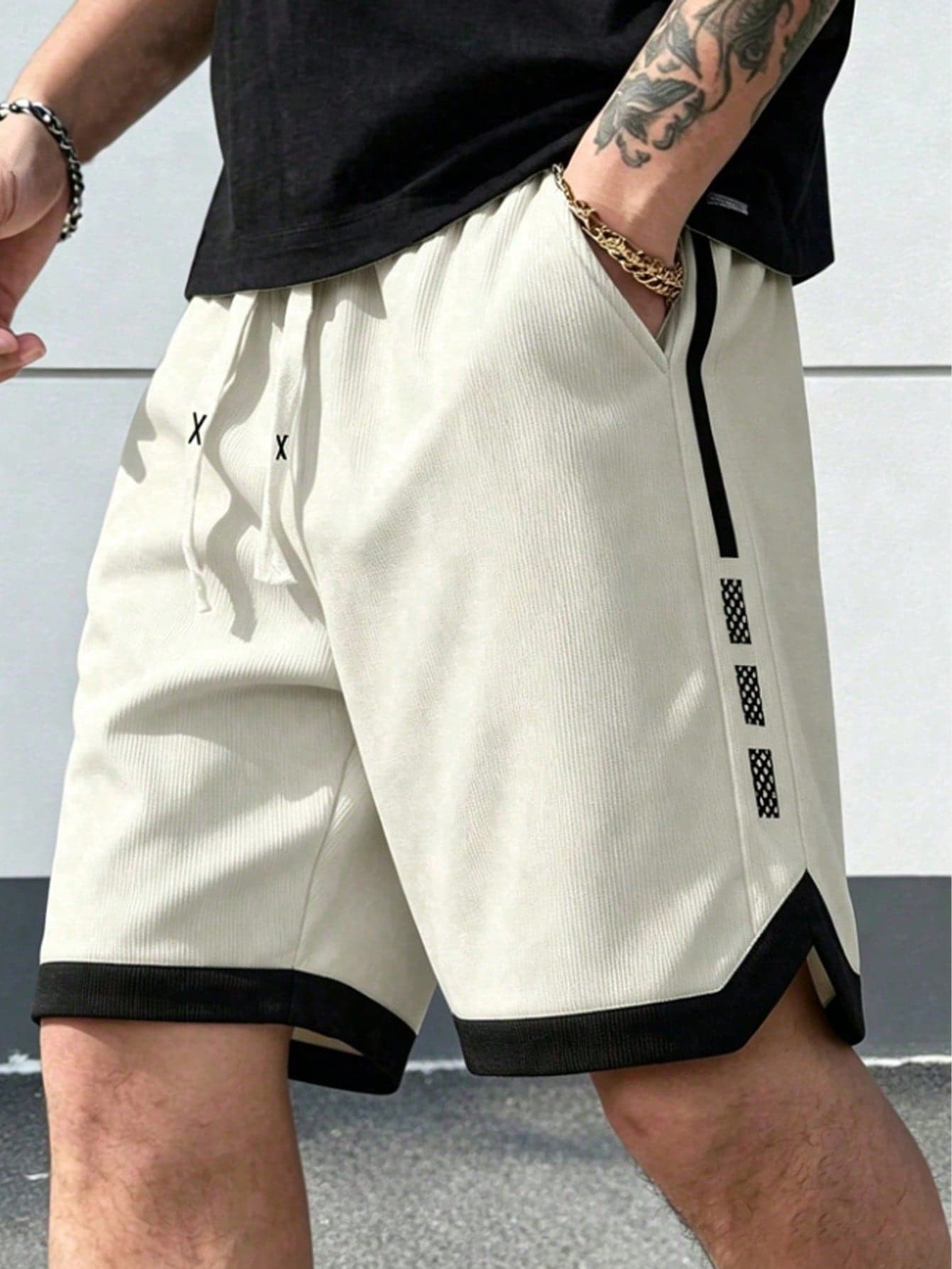 Men's Casual Sports Shorts, Heavy Corduroy Fabric, Ins Style, Summer