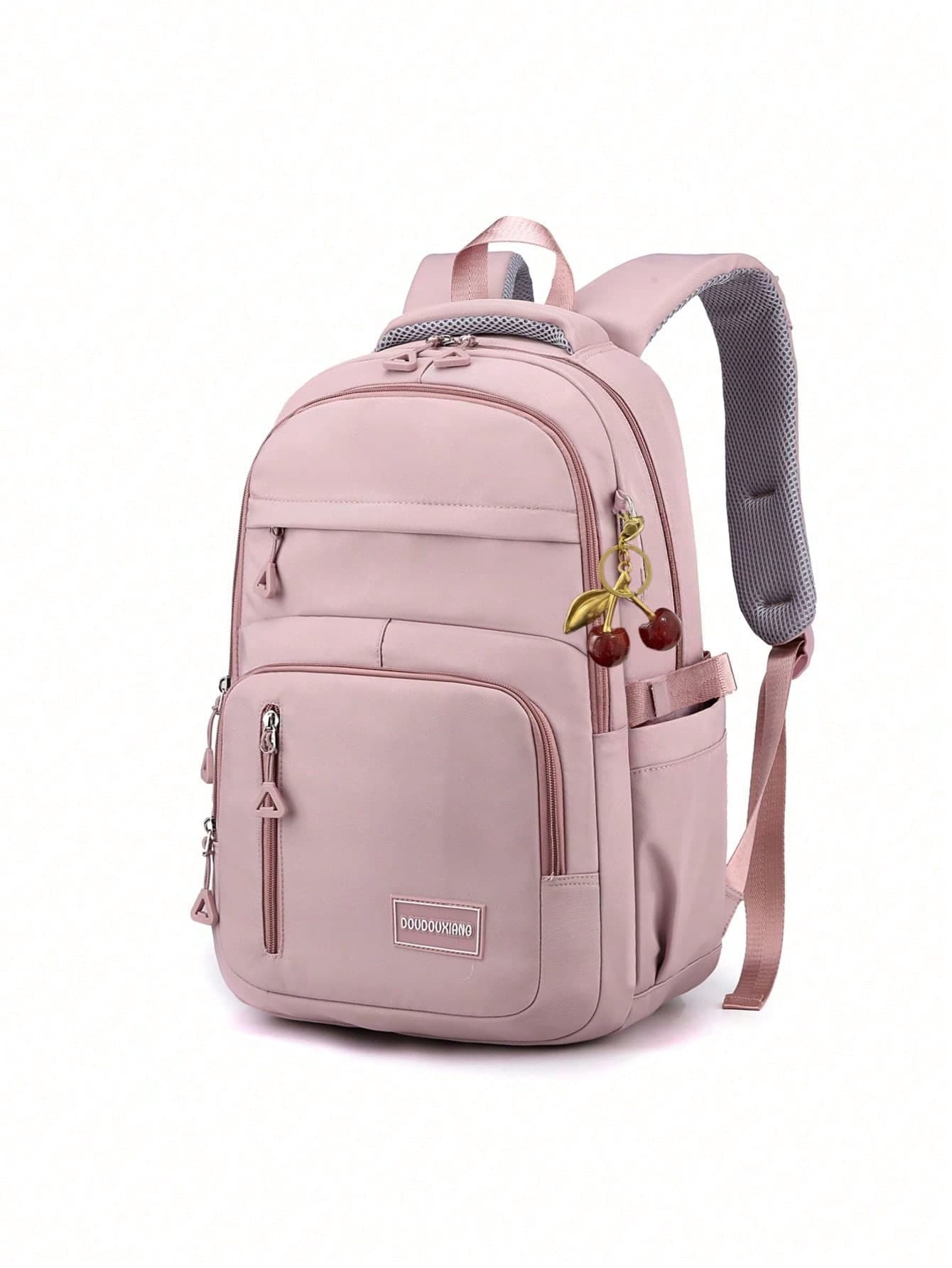 Solid Color Minimalist Aesthetic Women's Backpack, Casual Versatile Large Capacity School Bag For Outings And Classes, INS Style