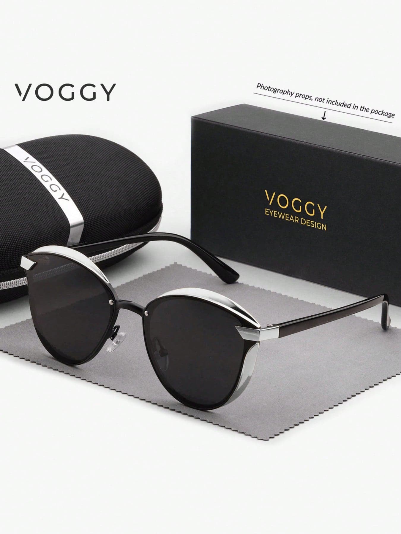 VOGGY Fashion Minimalist Elegant Vintage Butterfly Metal Polarized UV400 Sunglasses, Men Women Sports Driving Outdoor Cycling Fishing Vacation Travel Party Decorative Prop Gift