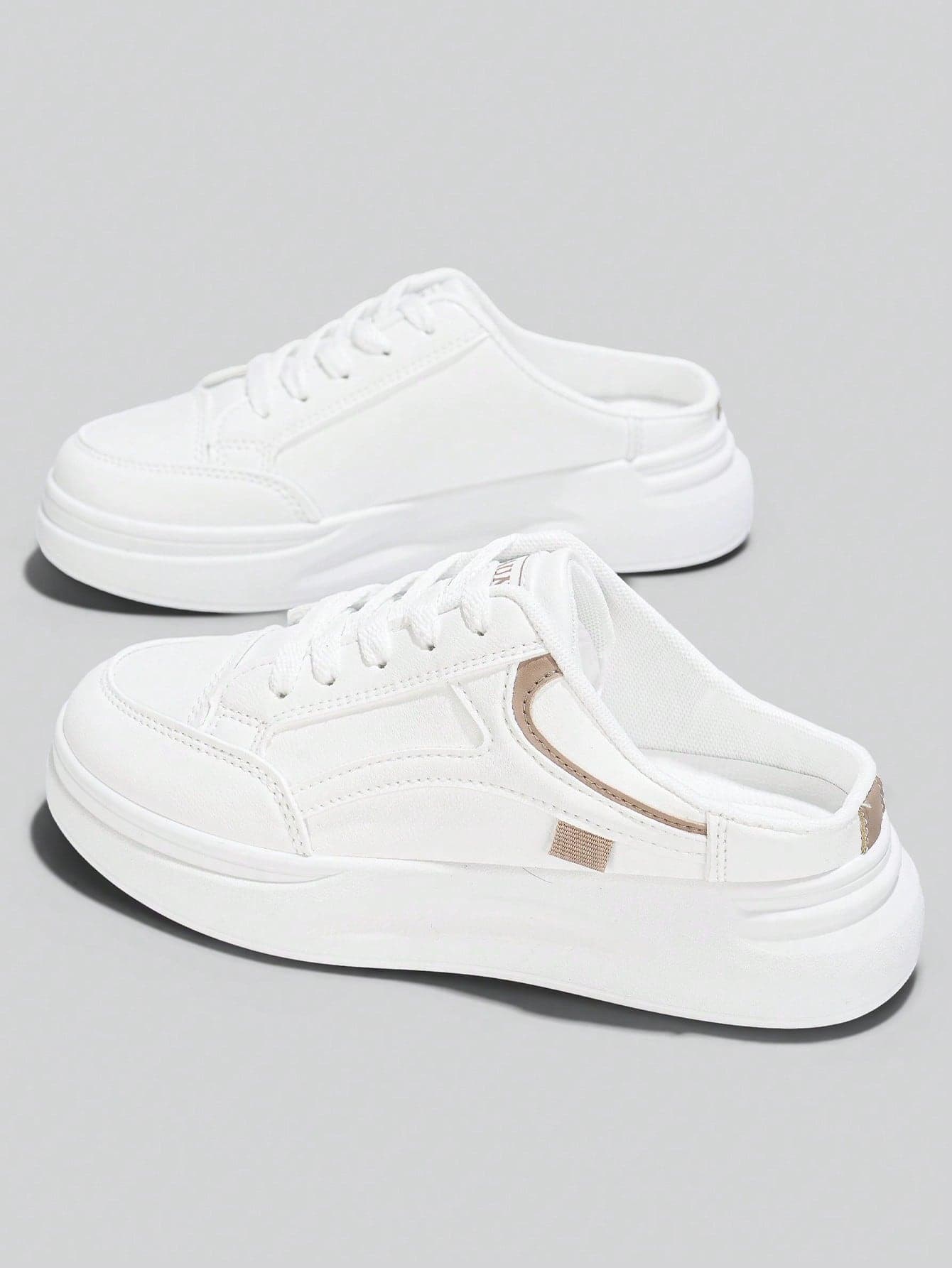 Flipark New Women's Casual Shoes, Women's Thick Sole Shoes, White Shoes, Comfortable Sports Shoes, Party Shoes, Suitable For Petite Women, Sporty Fashion Casual Style