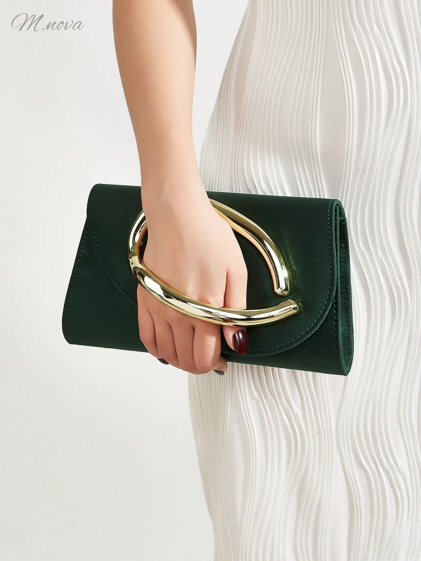 Elegant Large Women's PU Leather Clutch Bag With Detachable Chain, Suitable For Weddings, Parties, Banquets And Other Occasions