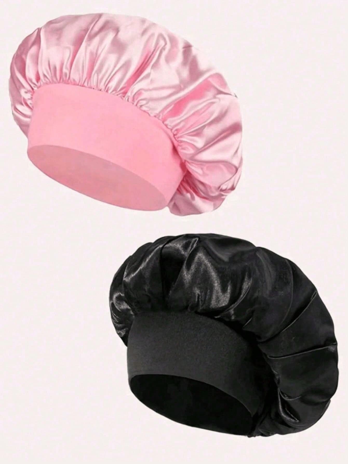 3/1pc Women's Multi-Color Satin Wide Brim Sleep Cap/Hair Scarf, Suitable For Daily Wear, Also Can Be Used As Sleep Cap, Summer Hat, Beach Hat, Vacation Hat, Travel Hat