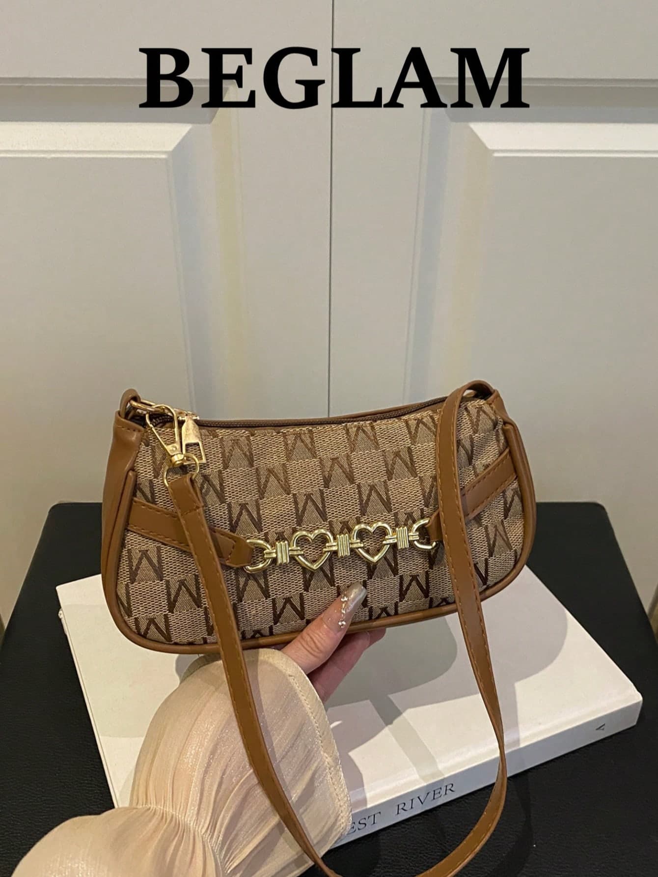 Fashionable Vintage Floral Print PU Shoulder Bag, Suitable For Women Shopping, Dating, Gifts And Daily Use